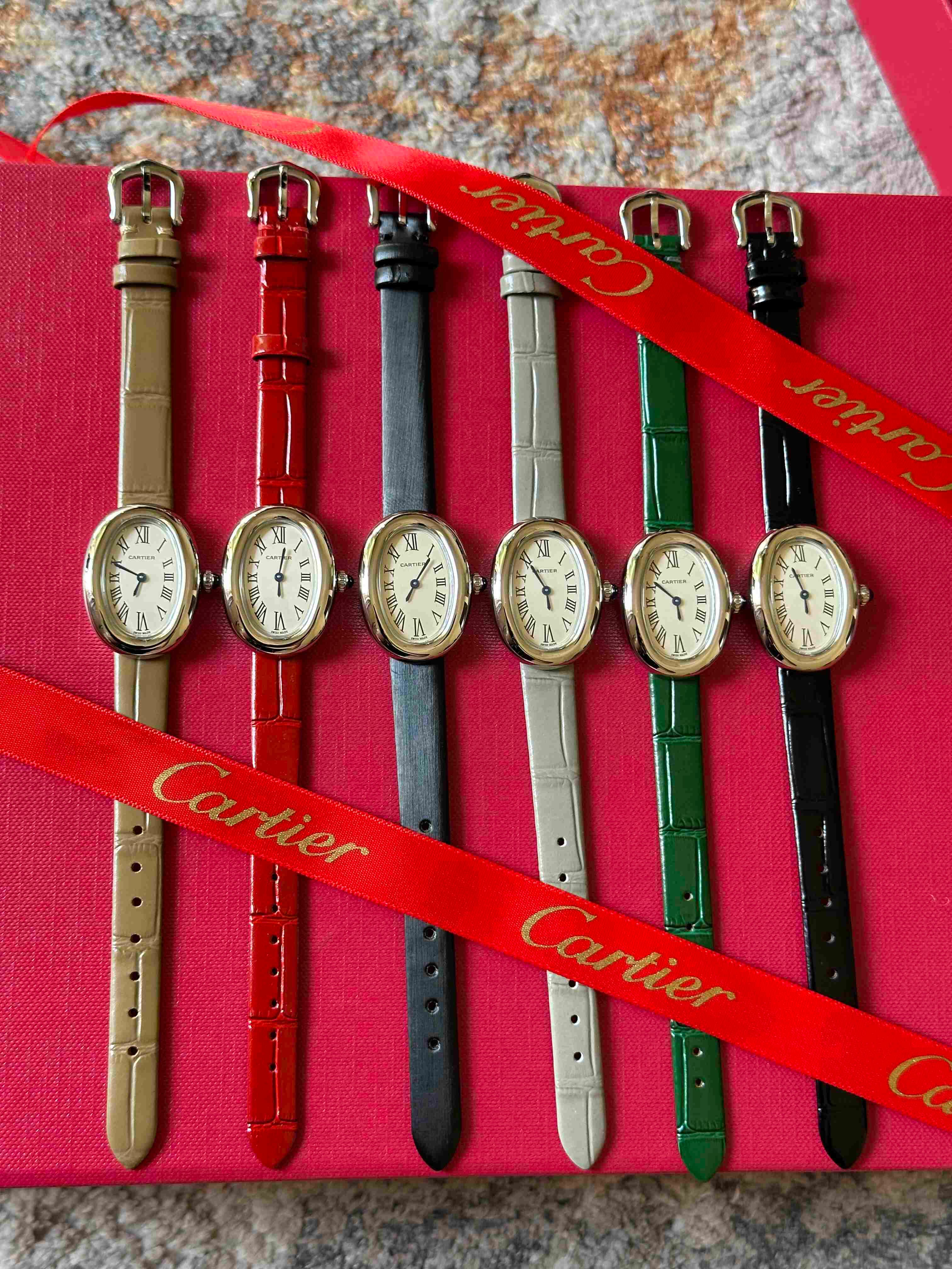 Cartier Baignoire Oval Watch Collection – 6 Timeless Colors of Elegance