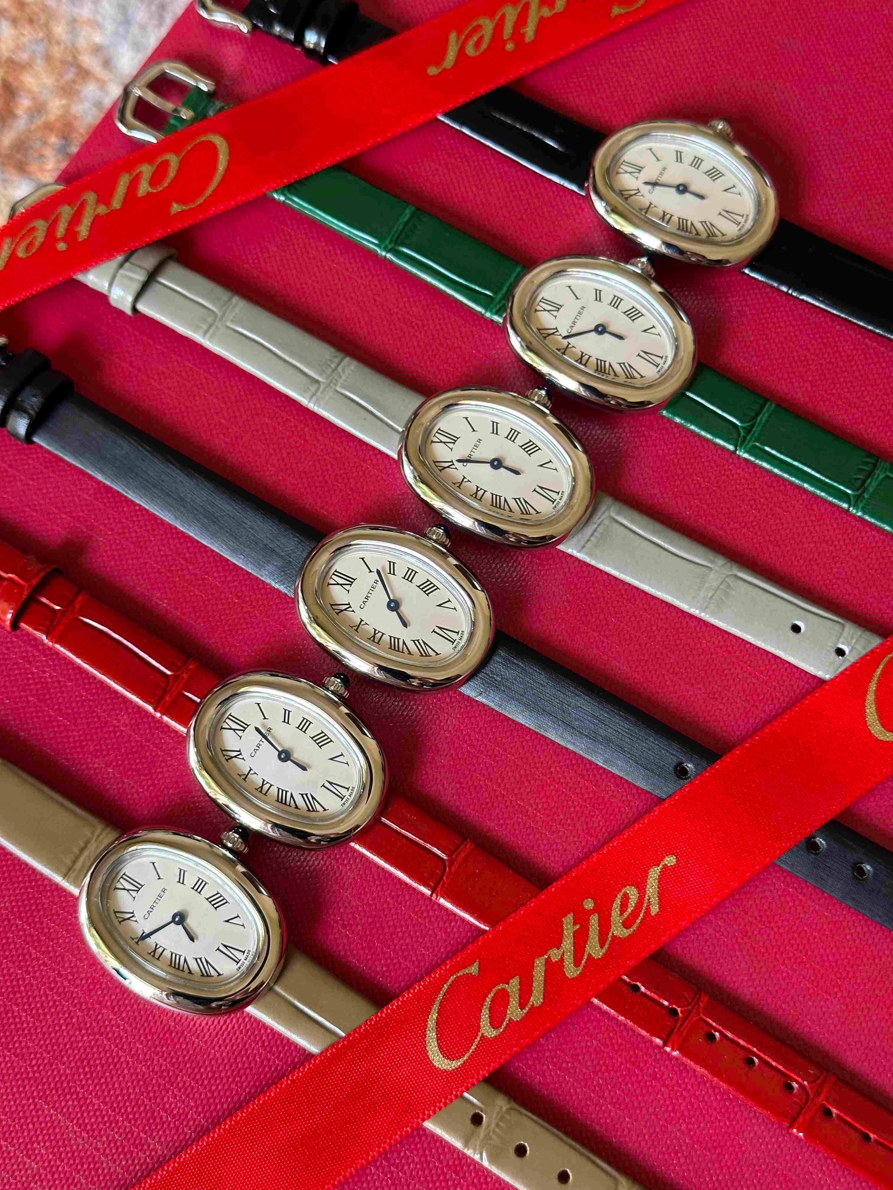 Cartier Baignoire Oval Watch Collection – 6 Timeless Colors of Elegance