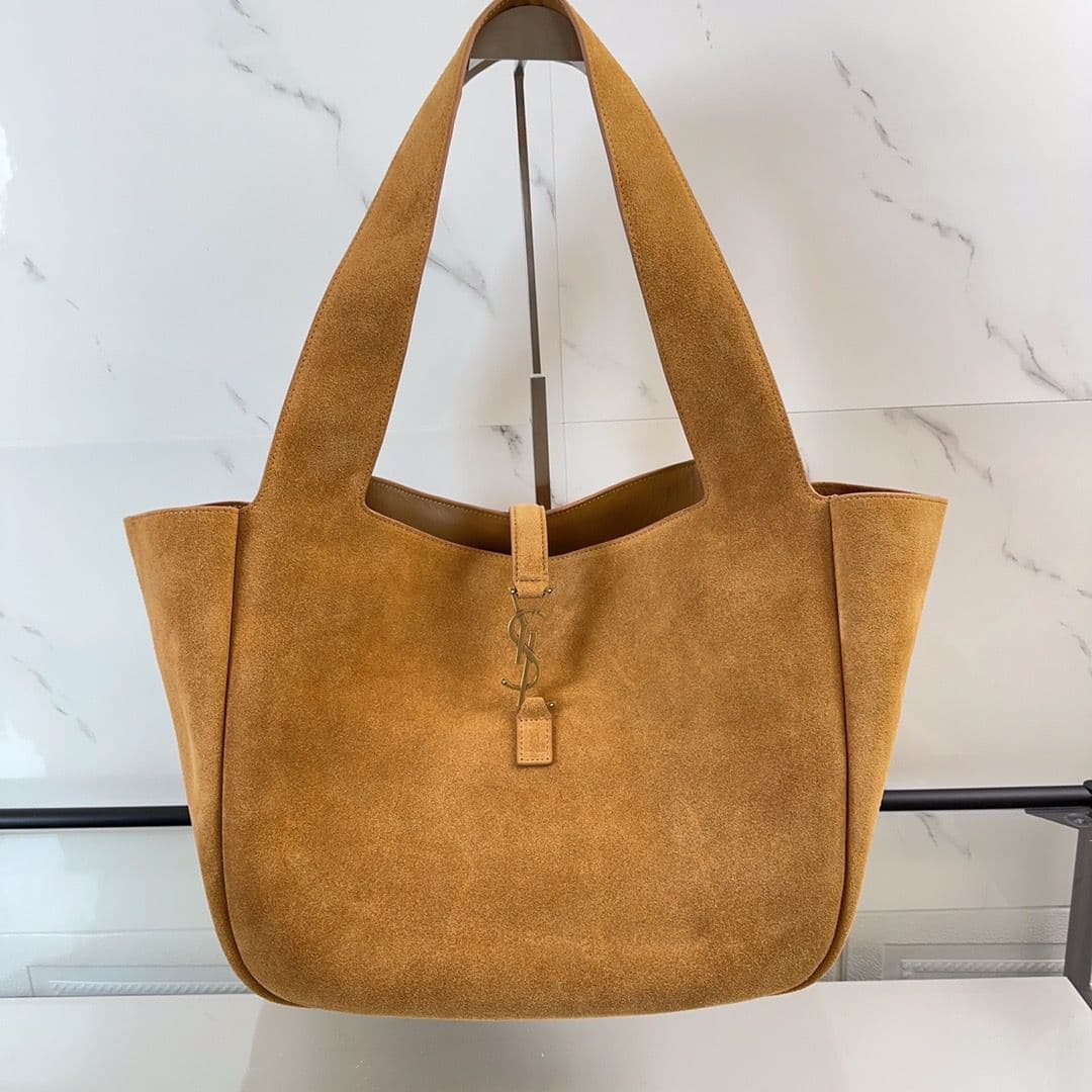 YSL Velvet Leather Tote Bag