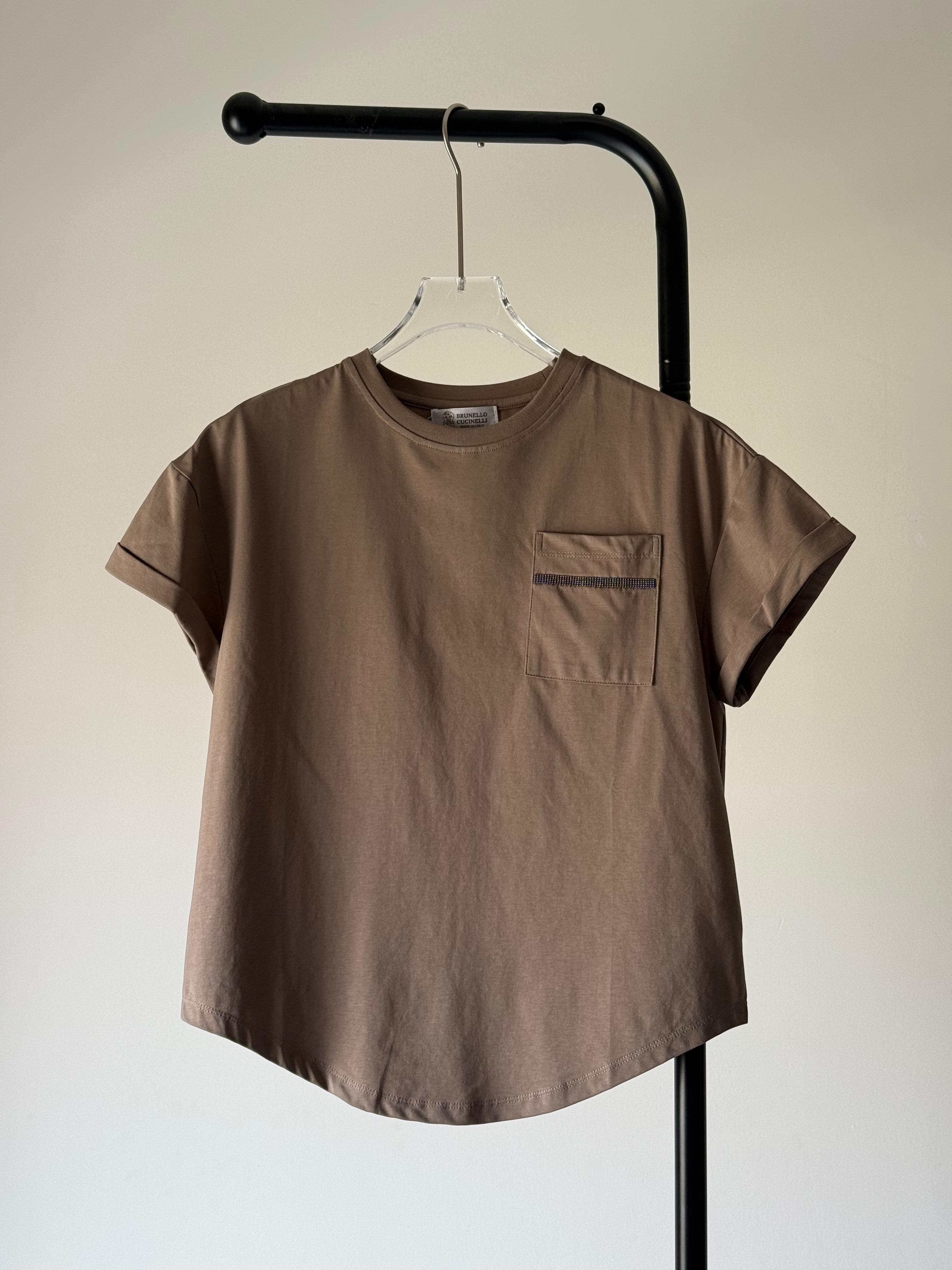 Brunello Cucinelli T-Shirt with Embellished Pocket