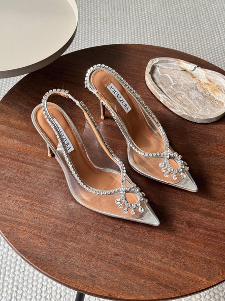 Aquazzura Silver Seduction Crystal