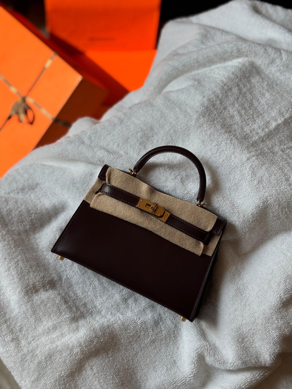 Hermes Mini Kelly Box calf