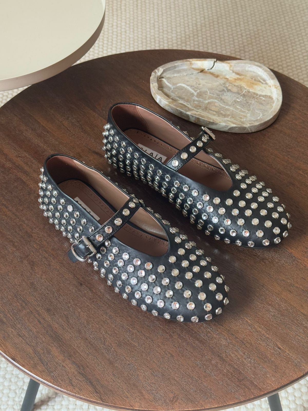 Alaia Women's Strass Ballerina Flats