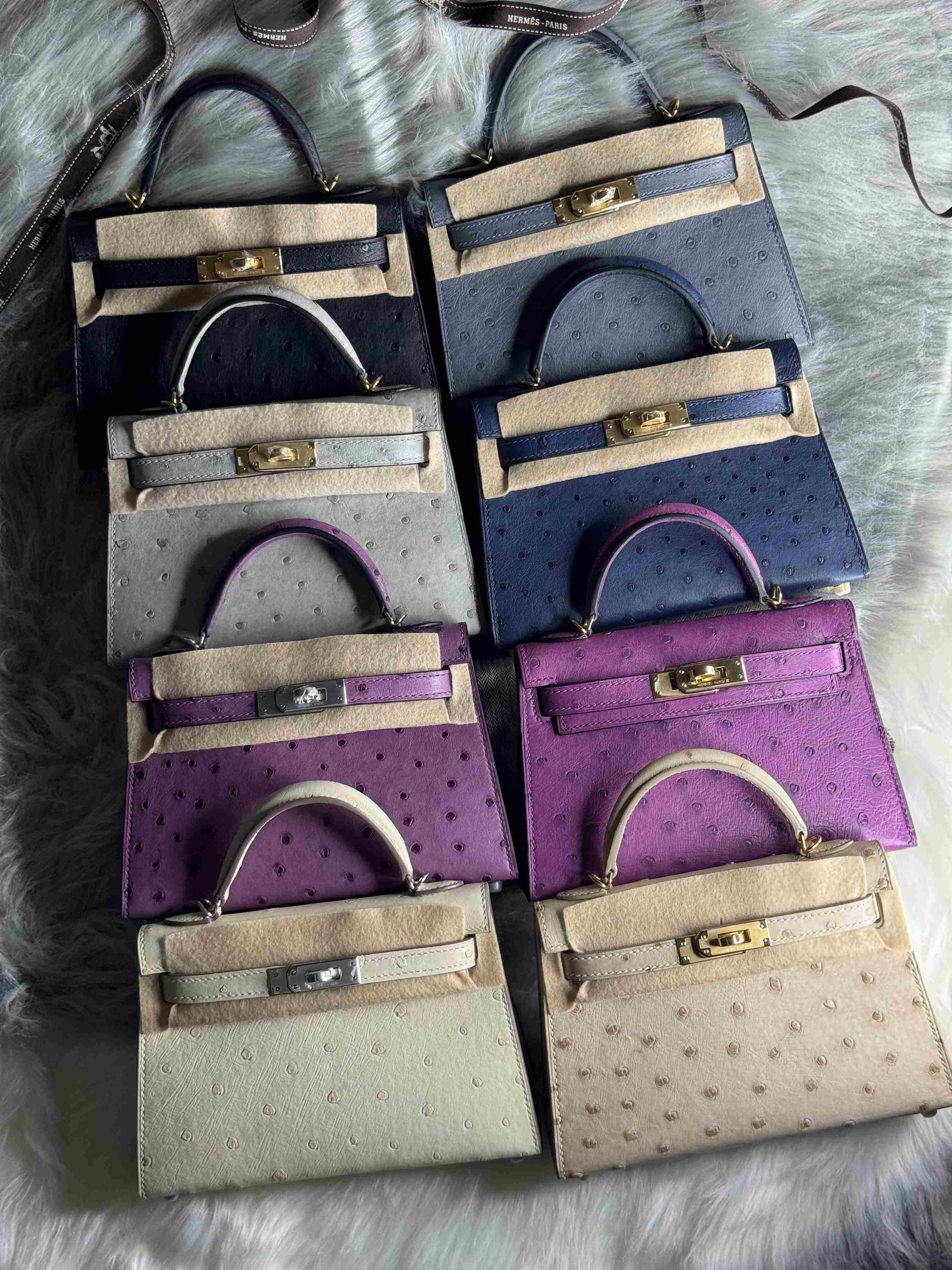 Hermes Mini Kelly Ostrich