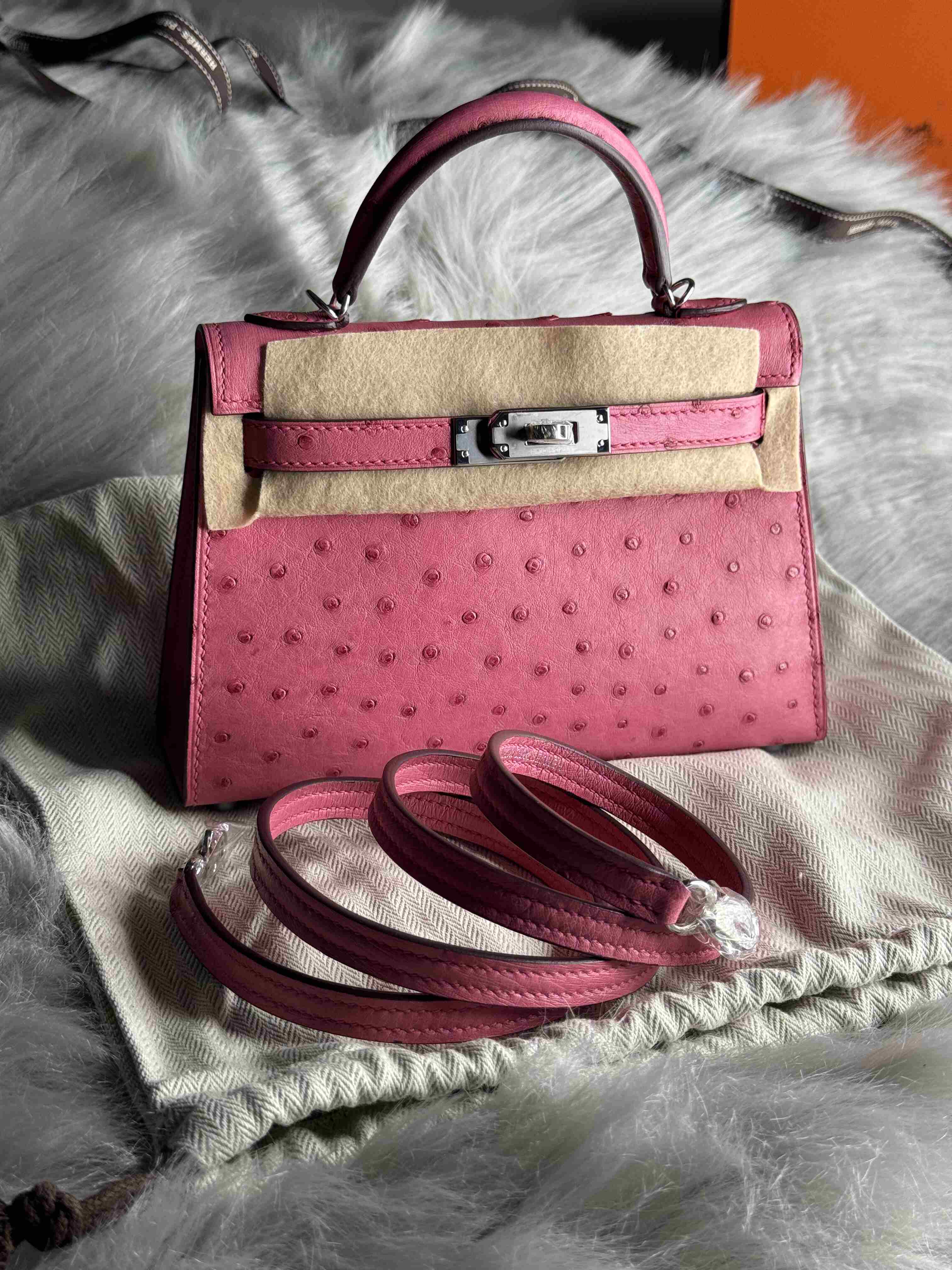 Hermes Mini Kelly Ostrich