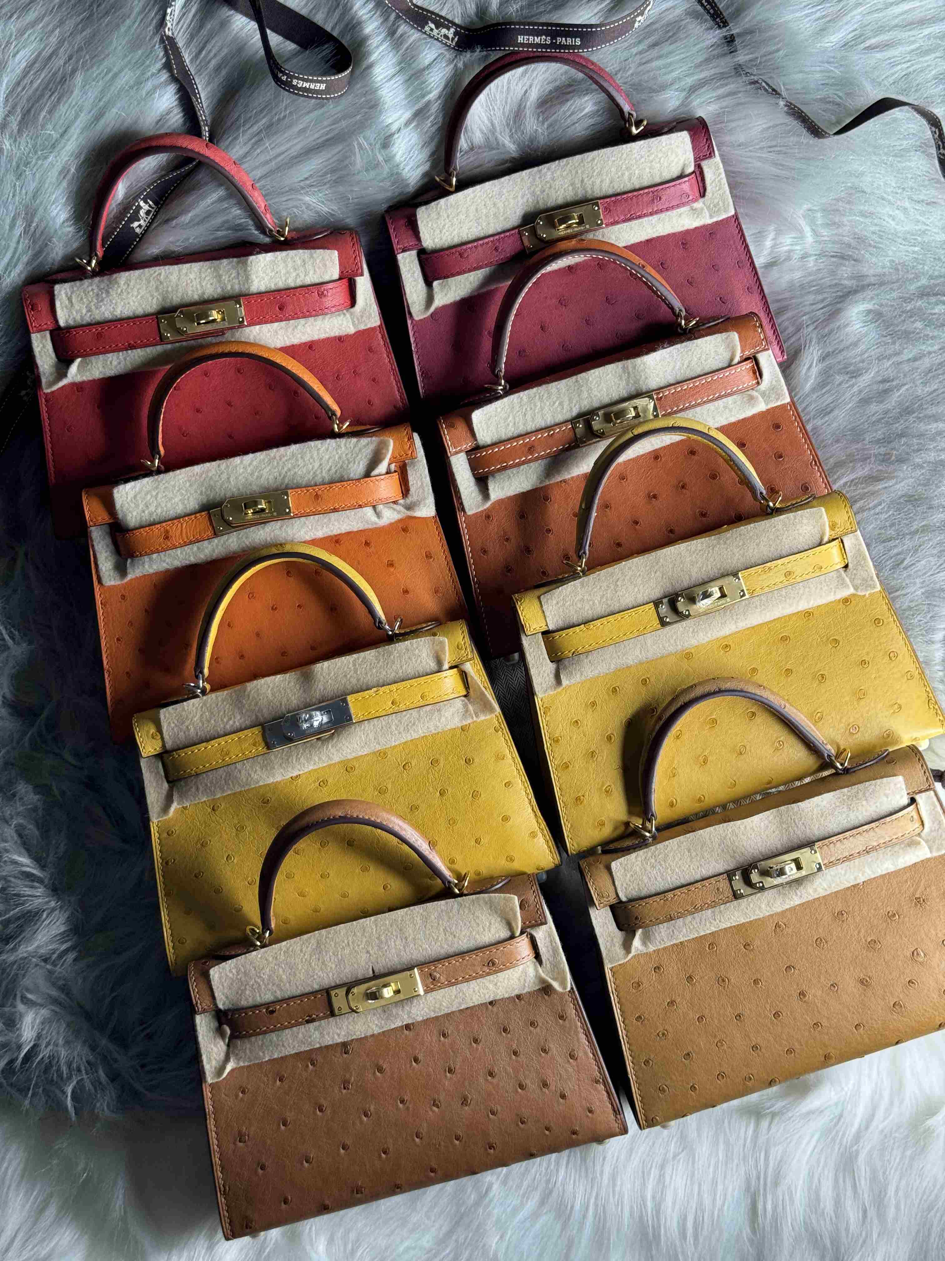 Hermes Mini Kelly Ostrich