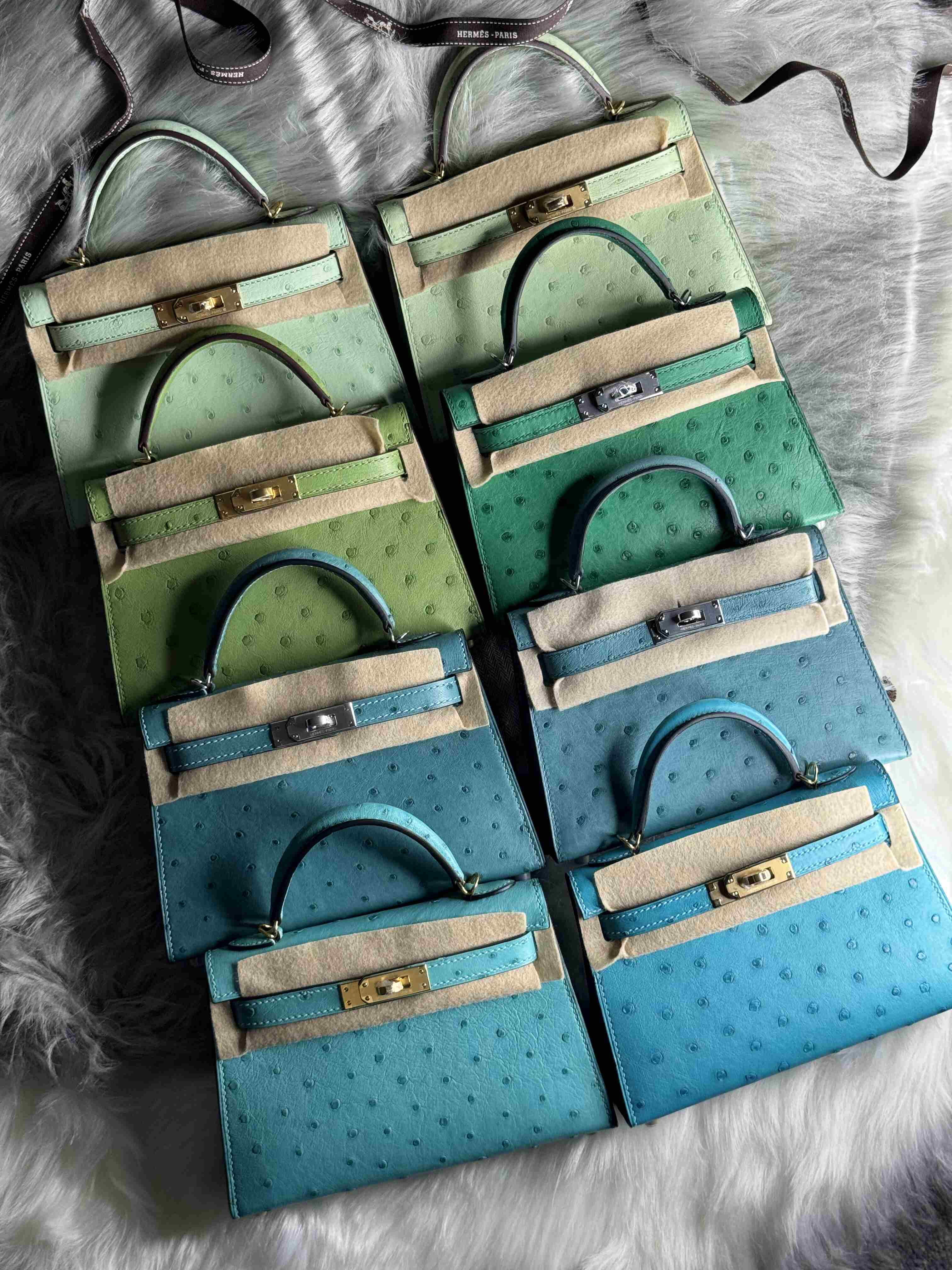 Hermes Mini Kelly Ostrich