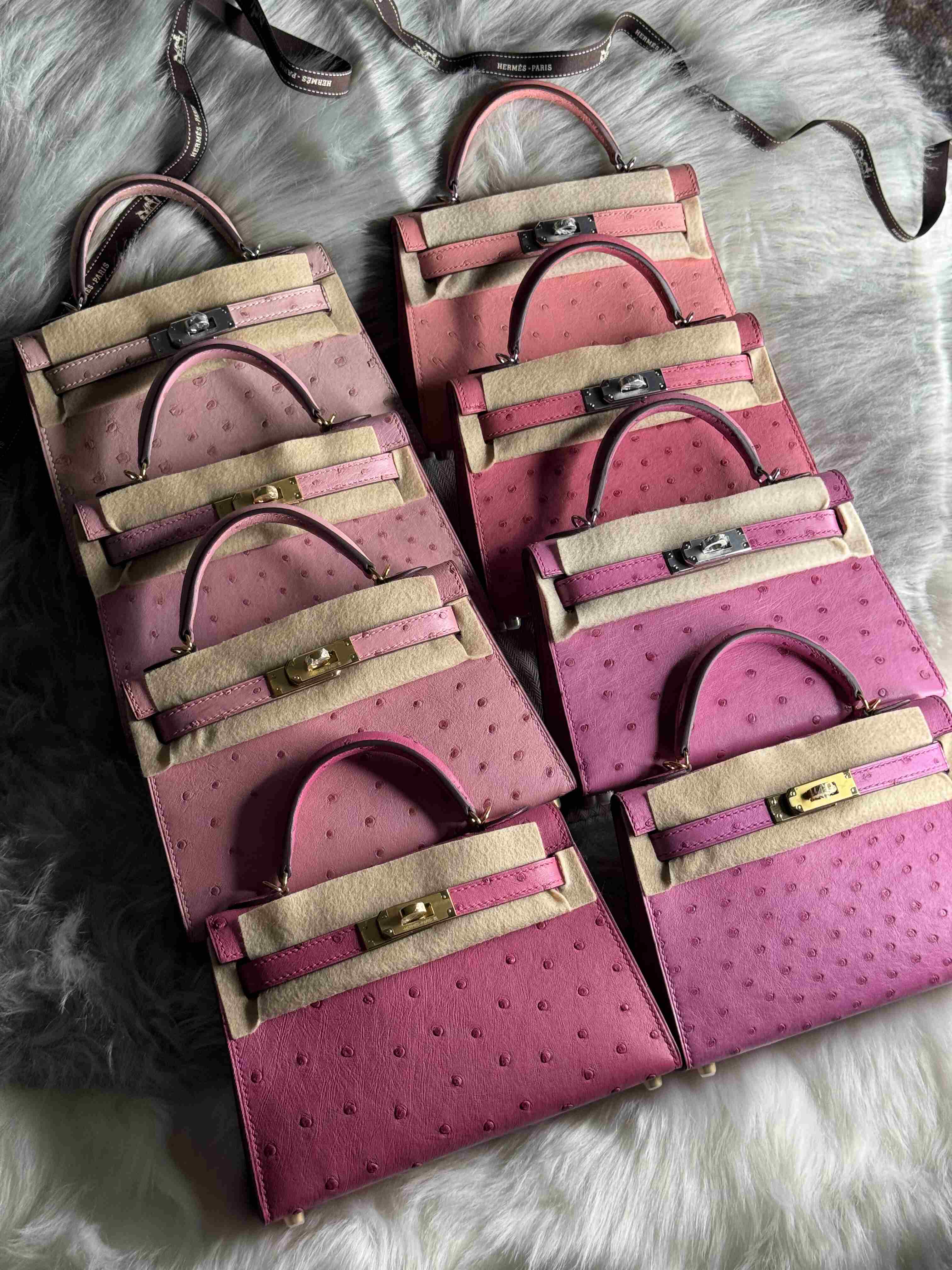 Hermes Mini Kelly Ostrich