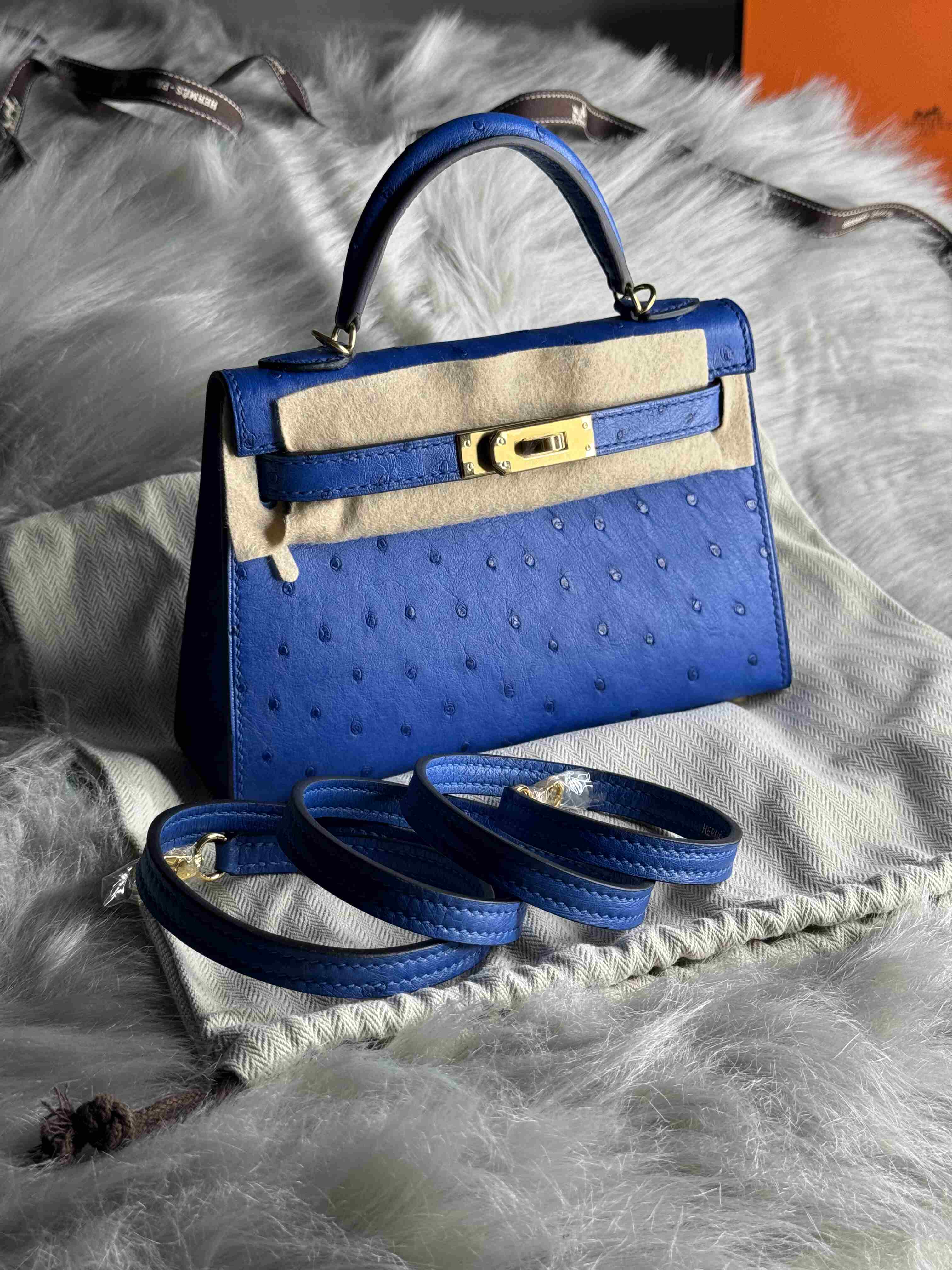 Hermes Mini Kelly Ostrich