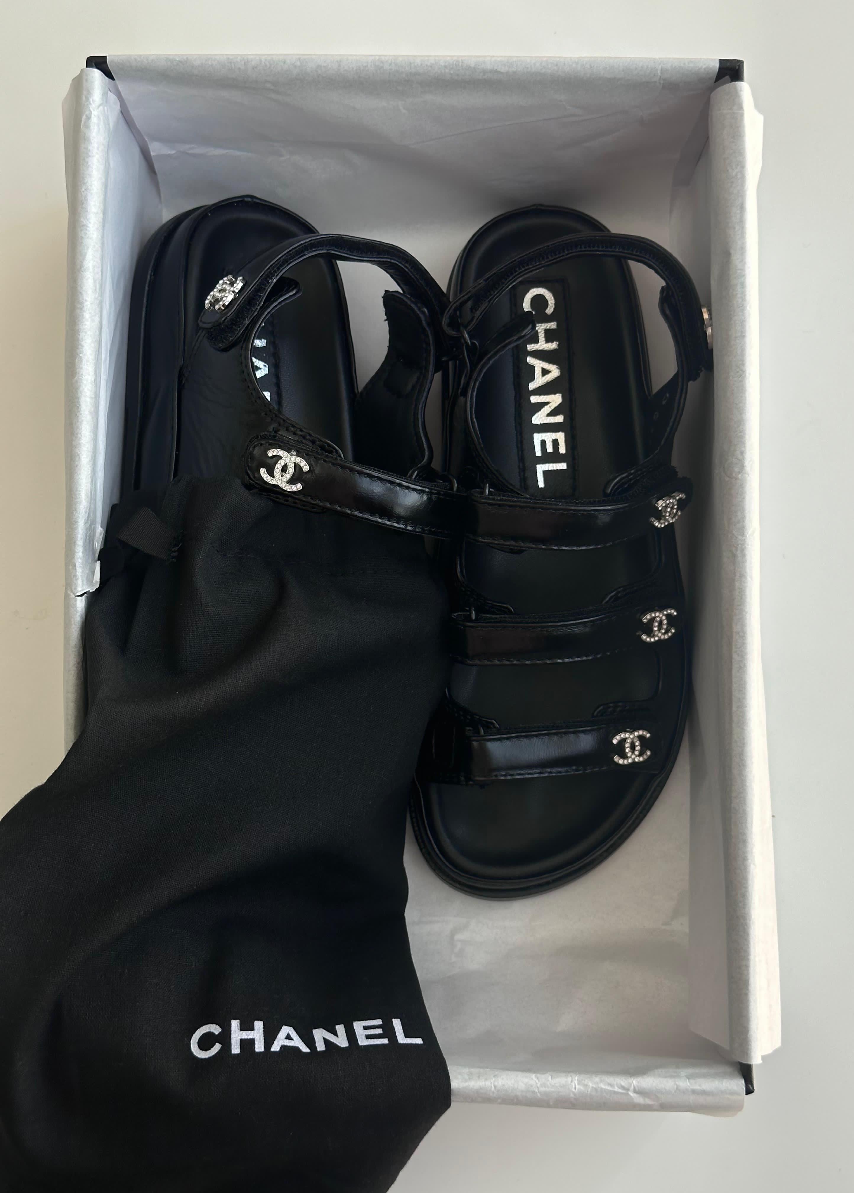 Chanel Leather Sandals