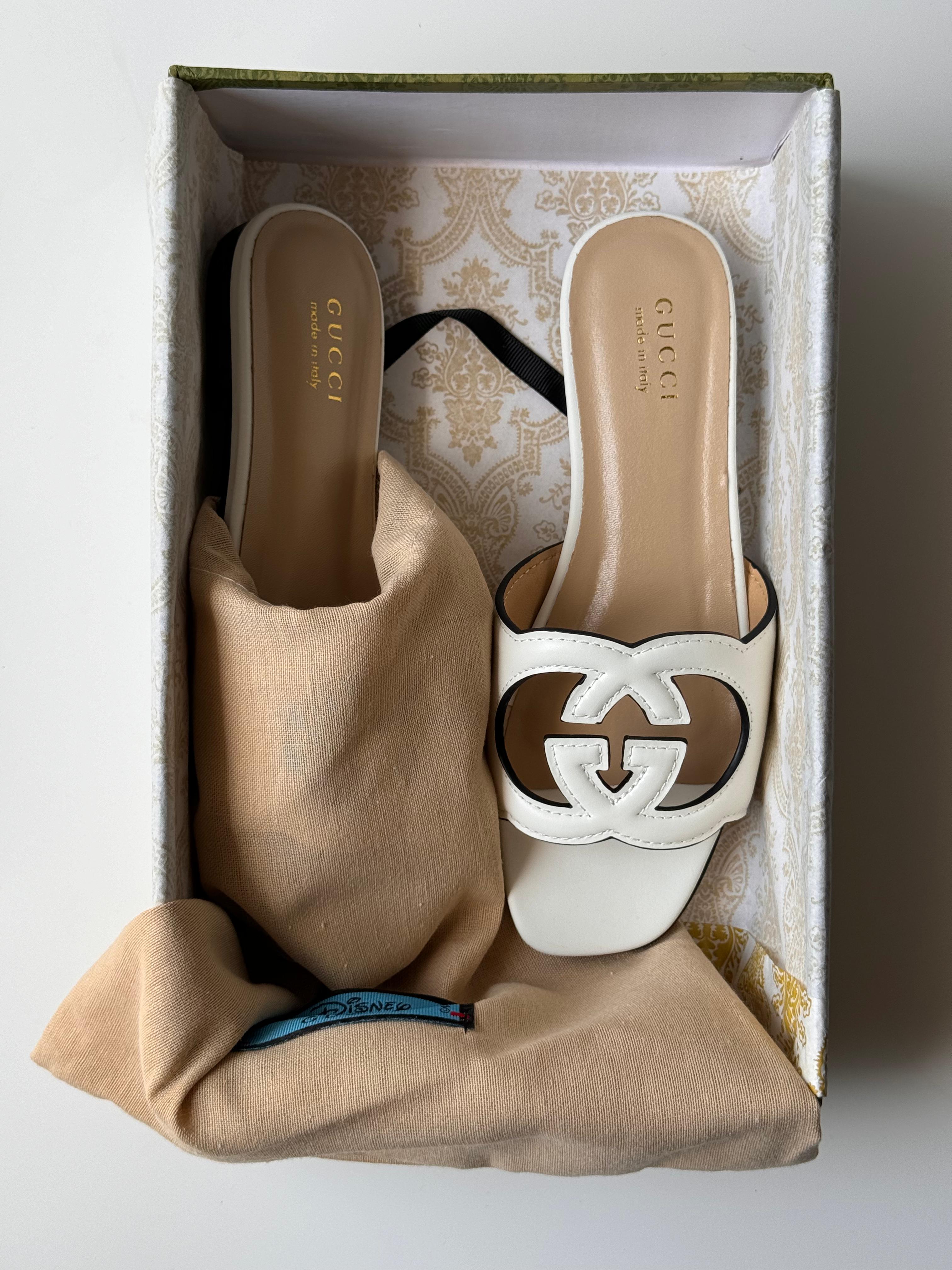 Gucci Interlocking G Cut-Out Slide Sandal