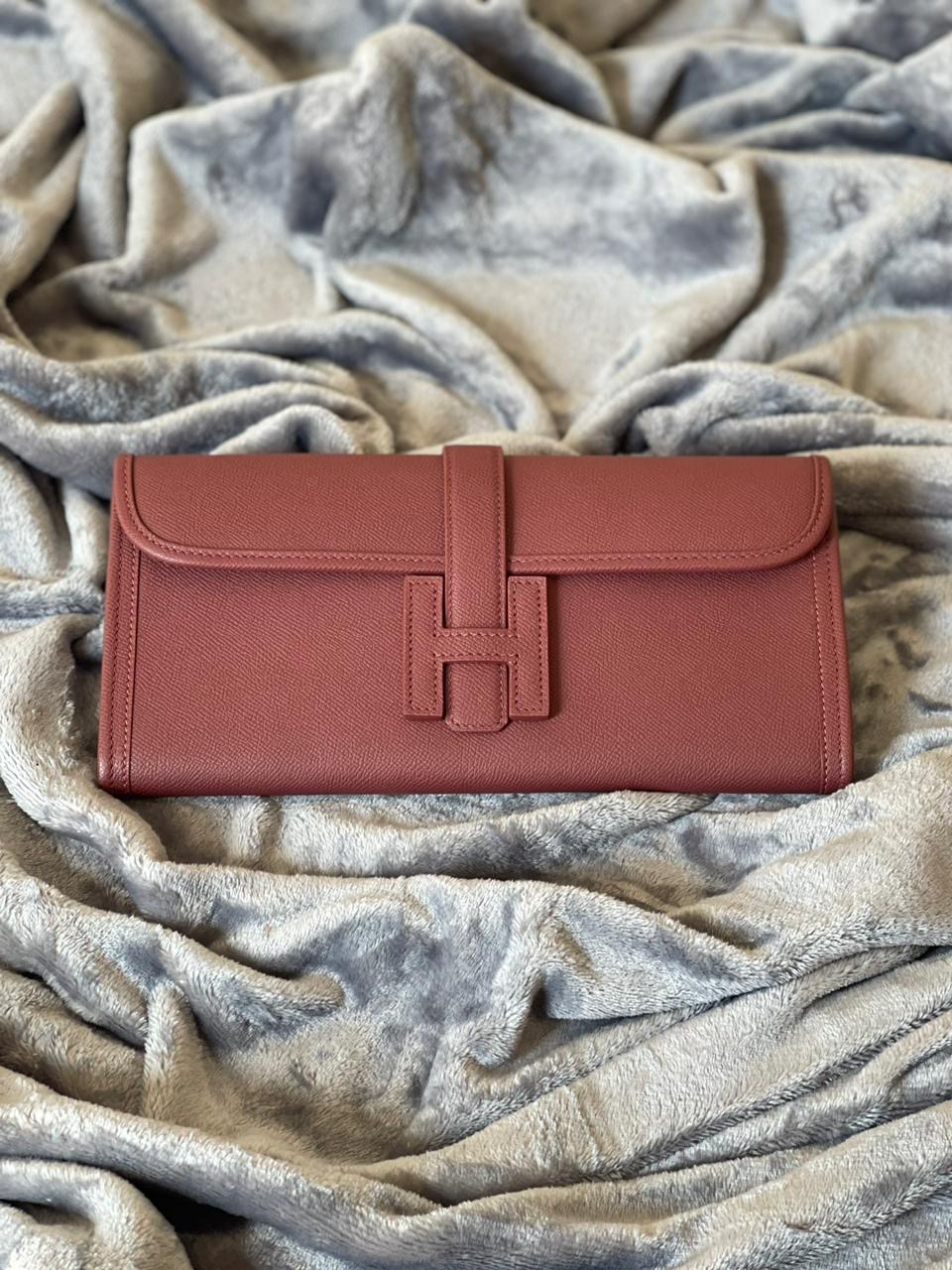 Hermes Jige Clutch Epsom