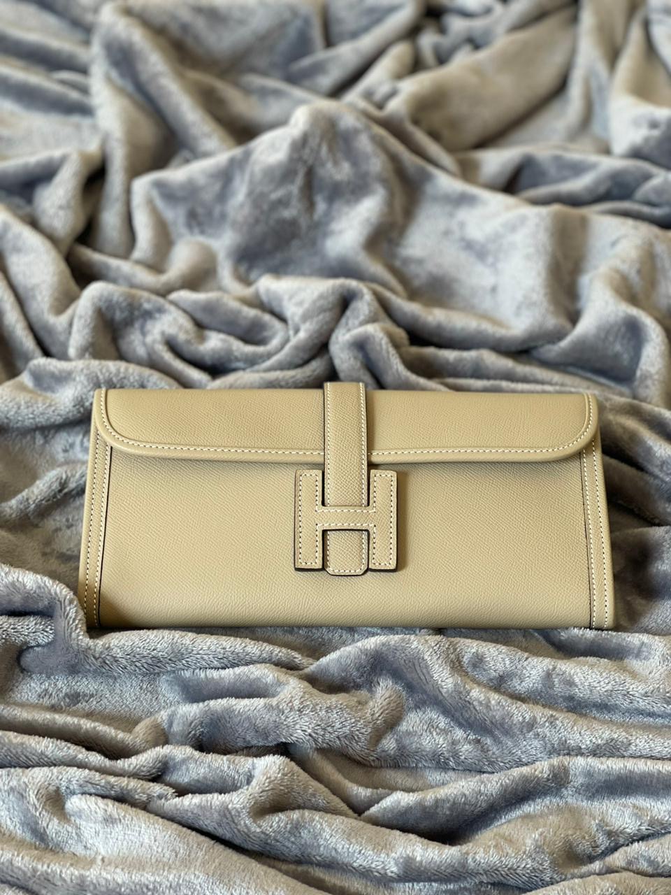 Hermes Jige Clutch Epsom