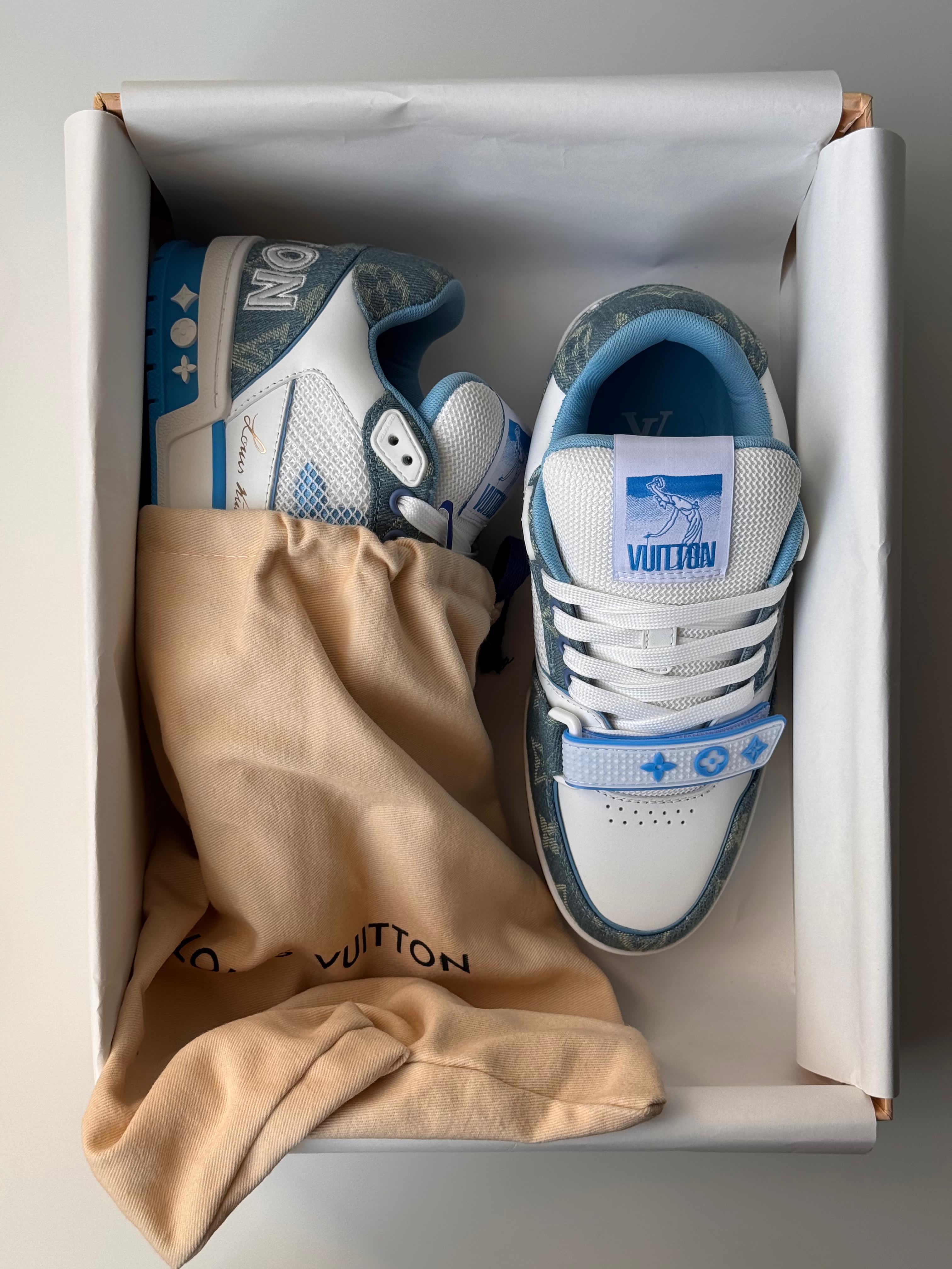 Louis Vuitton LV Trainer Monogram Denim
