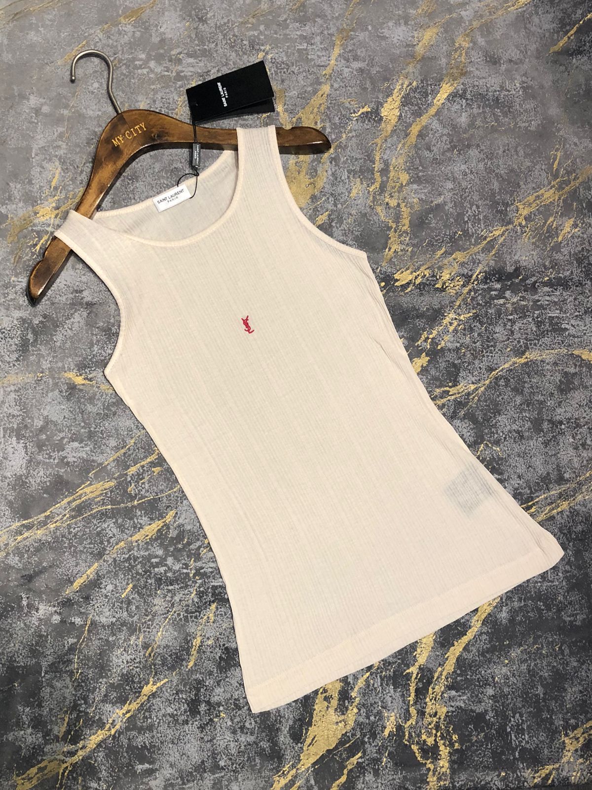 Saint Laurent Women's Cassandre Tank Top