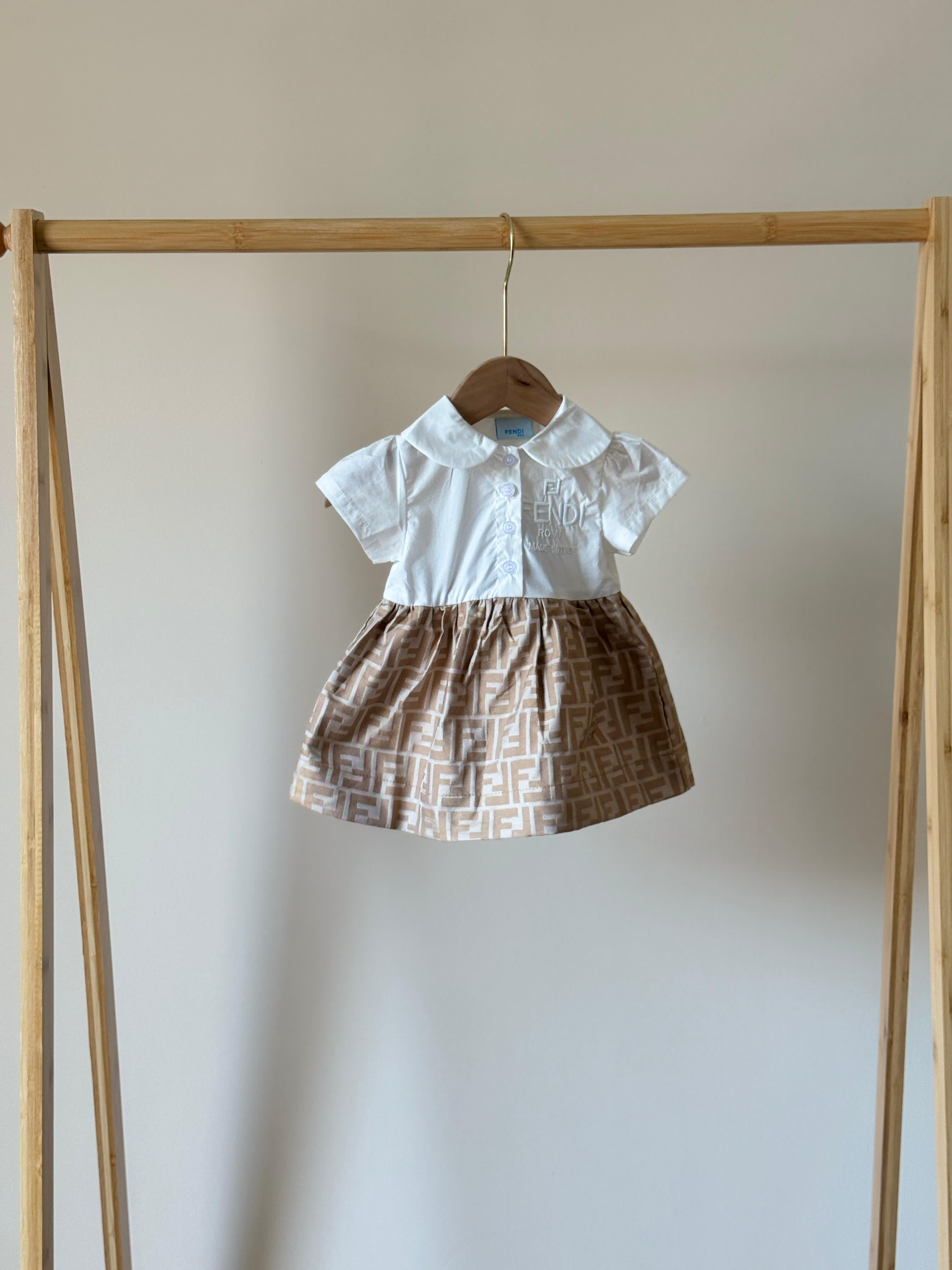 Fendi Baby Girls ff Jacquard Dress