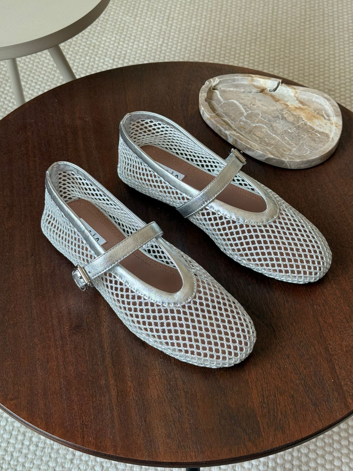 Alaia Mesh Ballet Flats