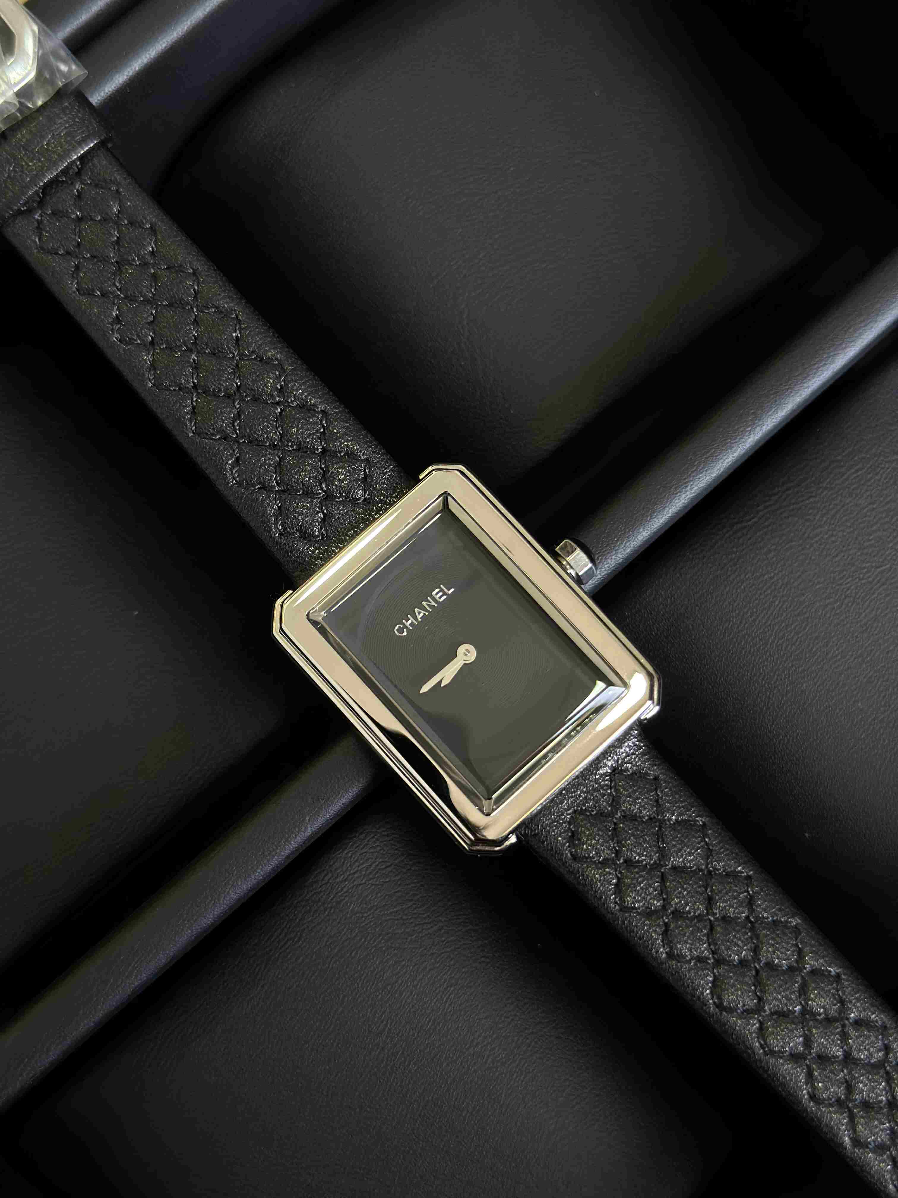 Chanel Boy·Friend Black Dial Watch – Diamond & Classic Black Strap Editions