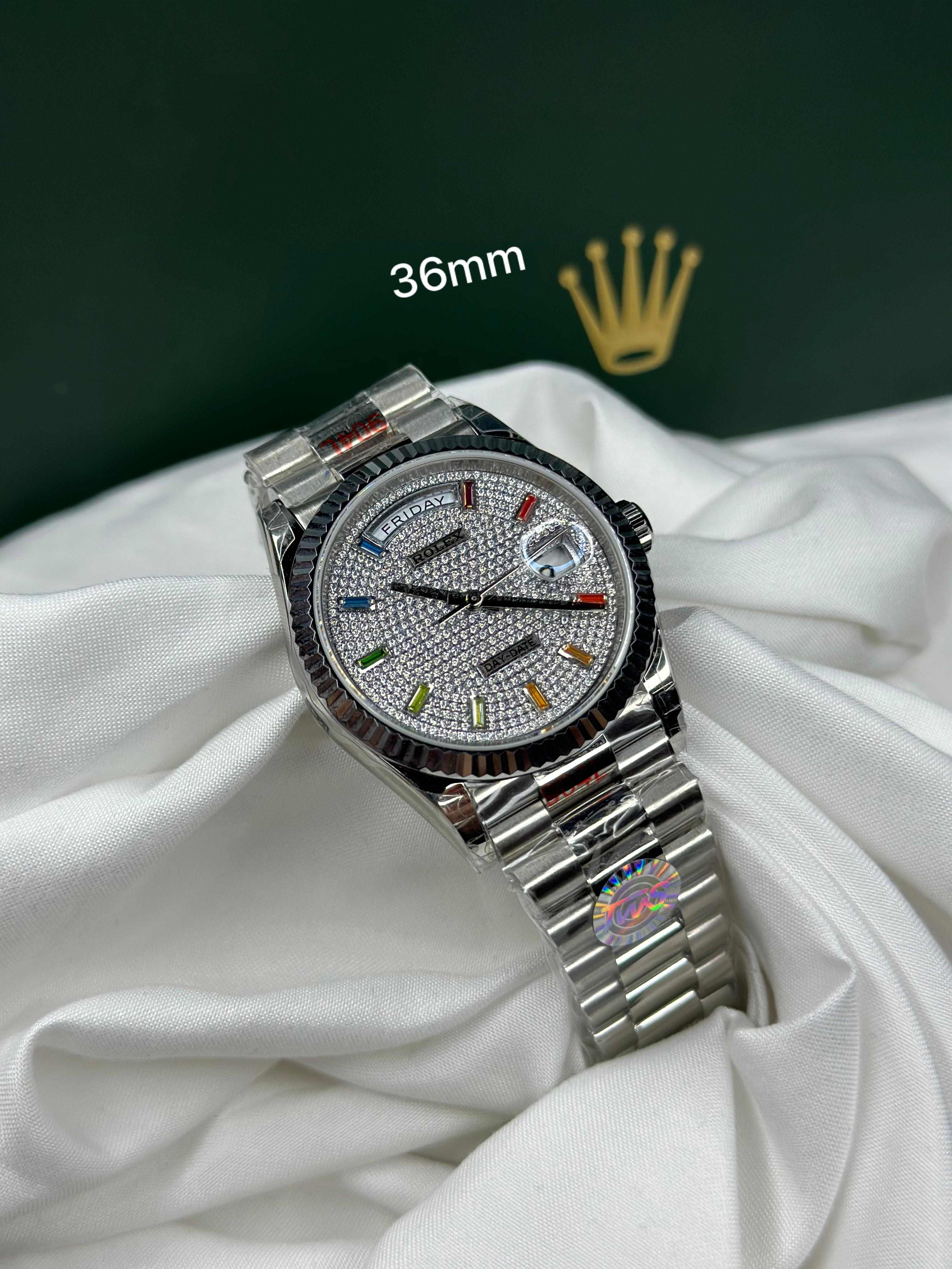 Rolex Lady Day-Date & Datejust 36mm – Silver Steel Collection (For Women)