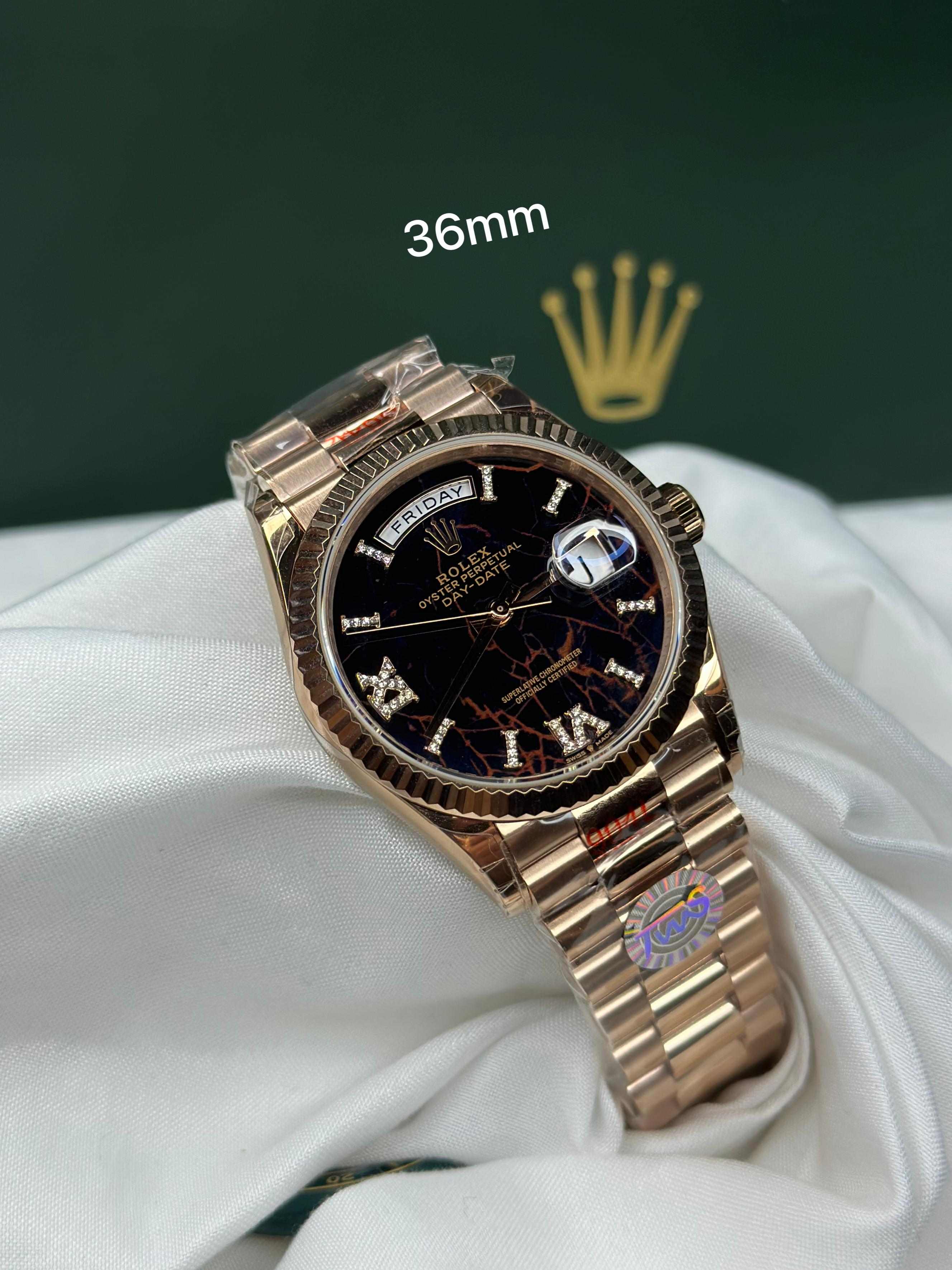 Rolex Lady Day-Date 36mm – Rose Gold Edition (President Bracelet)