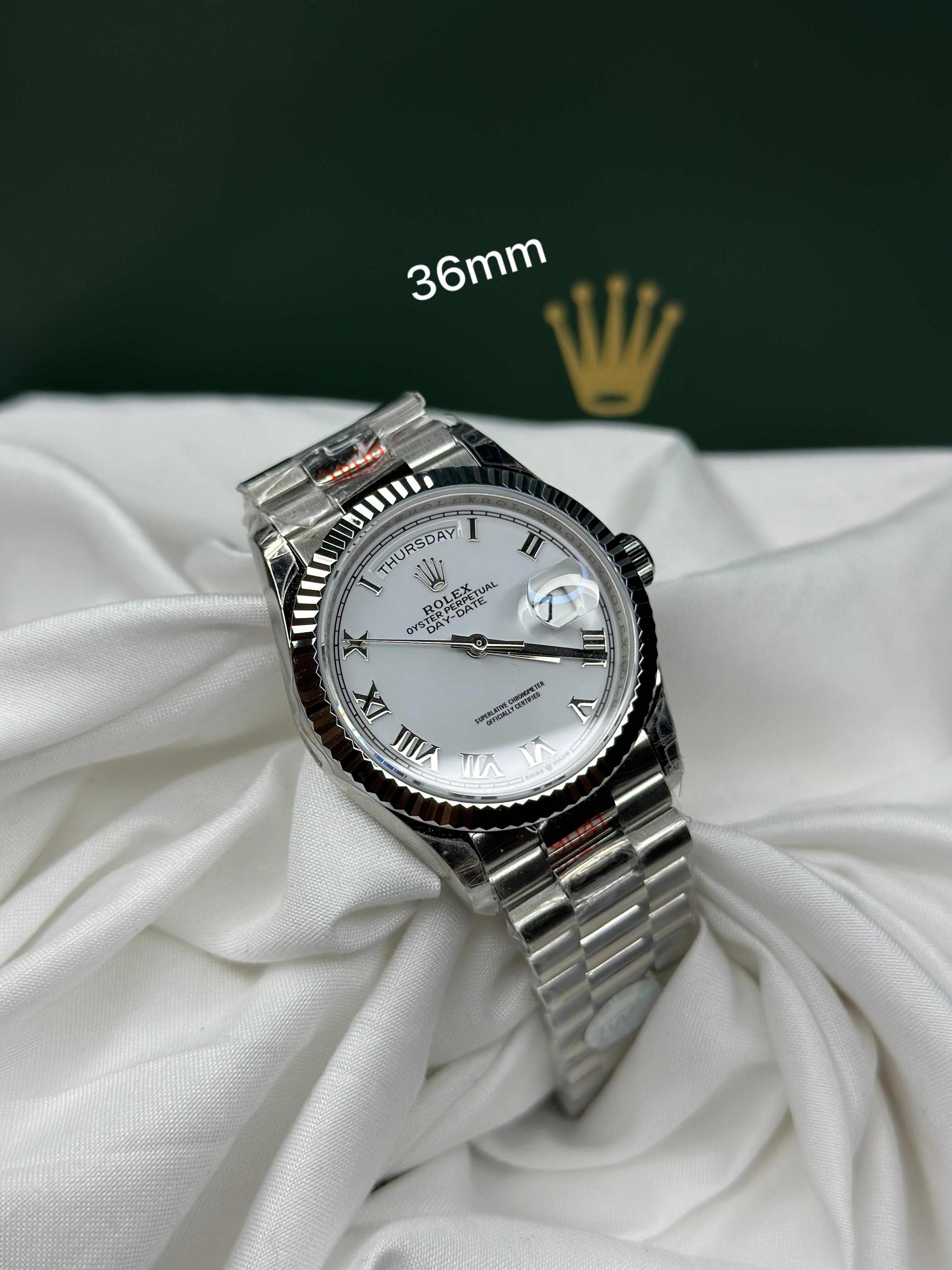 Rolex Lady Day-Date & Datejust 36mm – Silver Steel Collection (For Women)