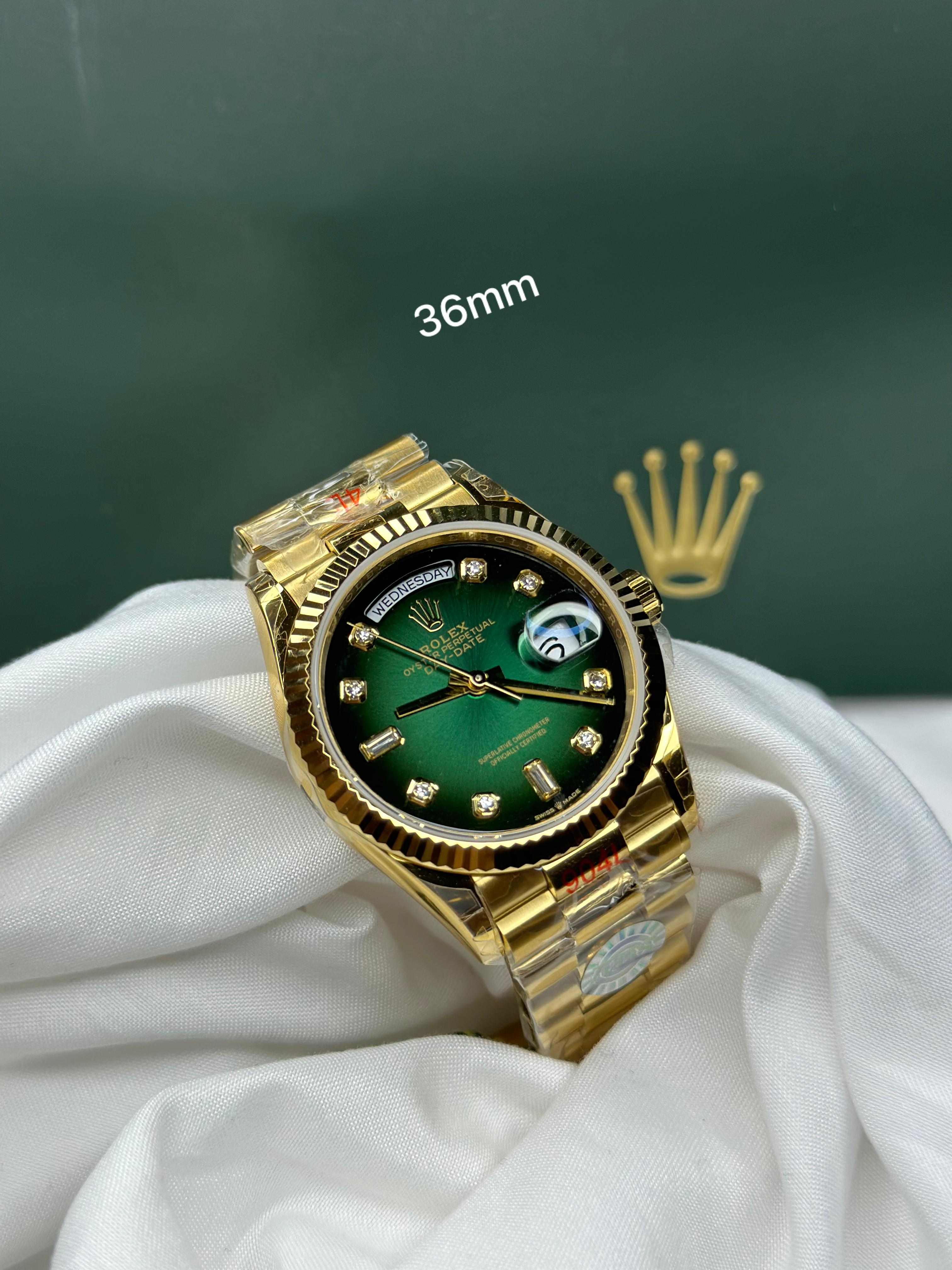 Rolex Lady Day-Date 36mm – Gold-Tone Steel Edition (President Bracelet)