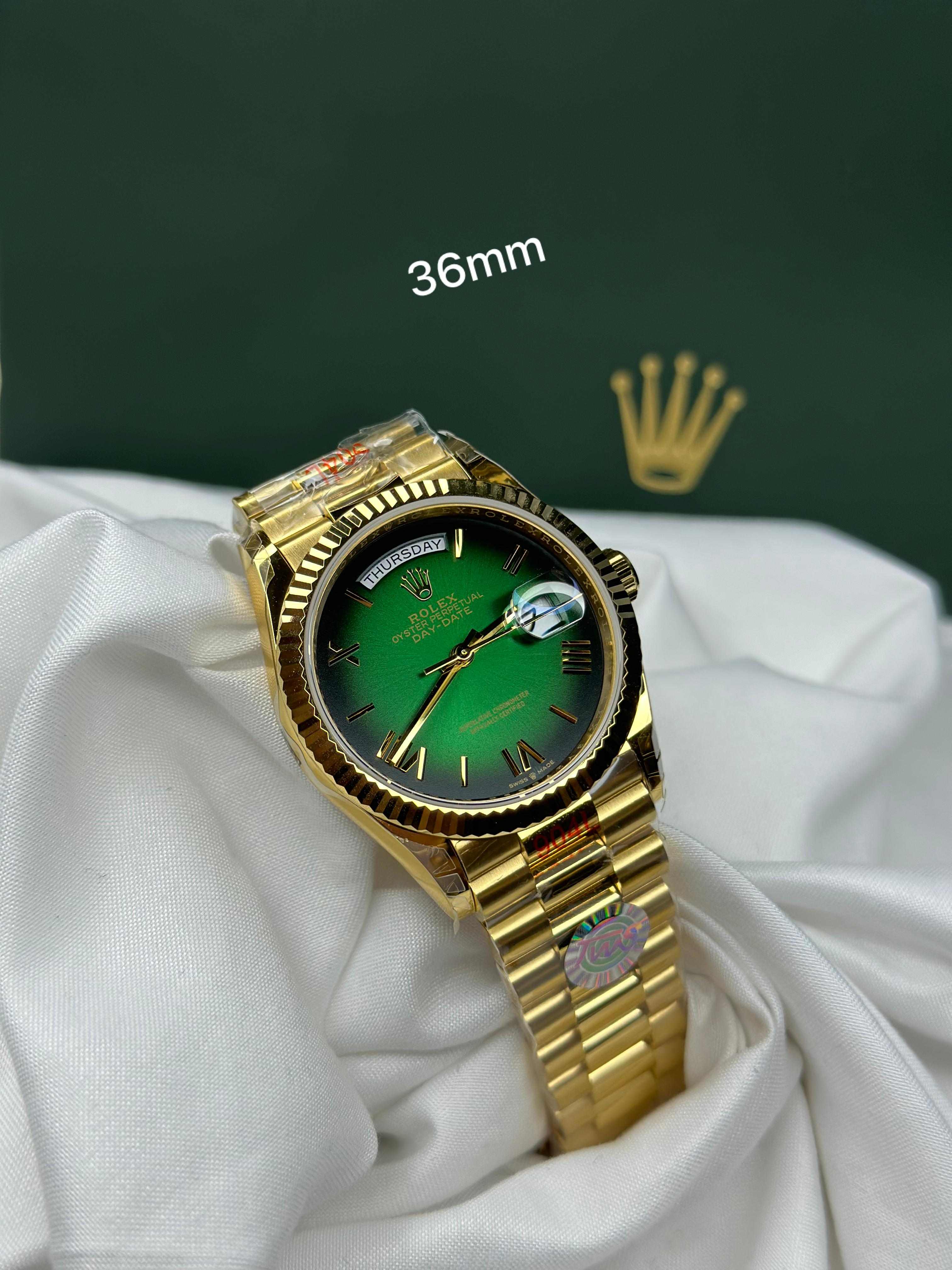 Rolex Lady Day-Date 36mm – Gold-Tone Steel Edition (President Bracelet)