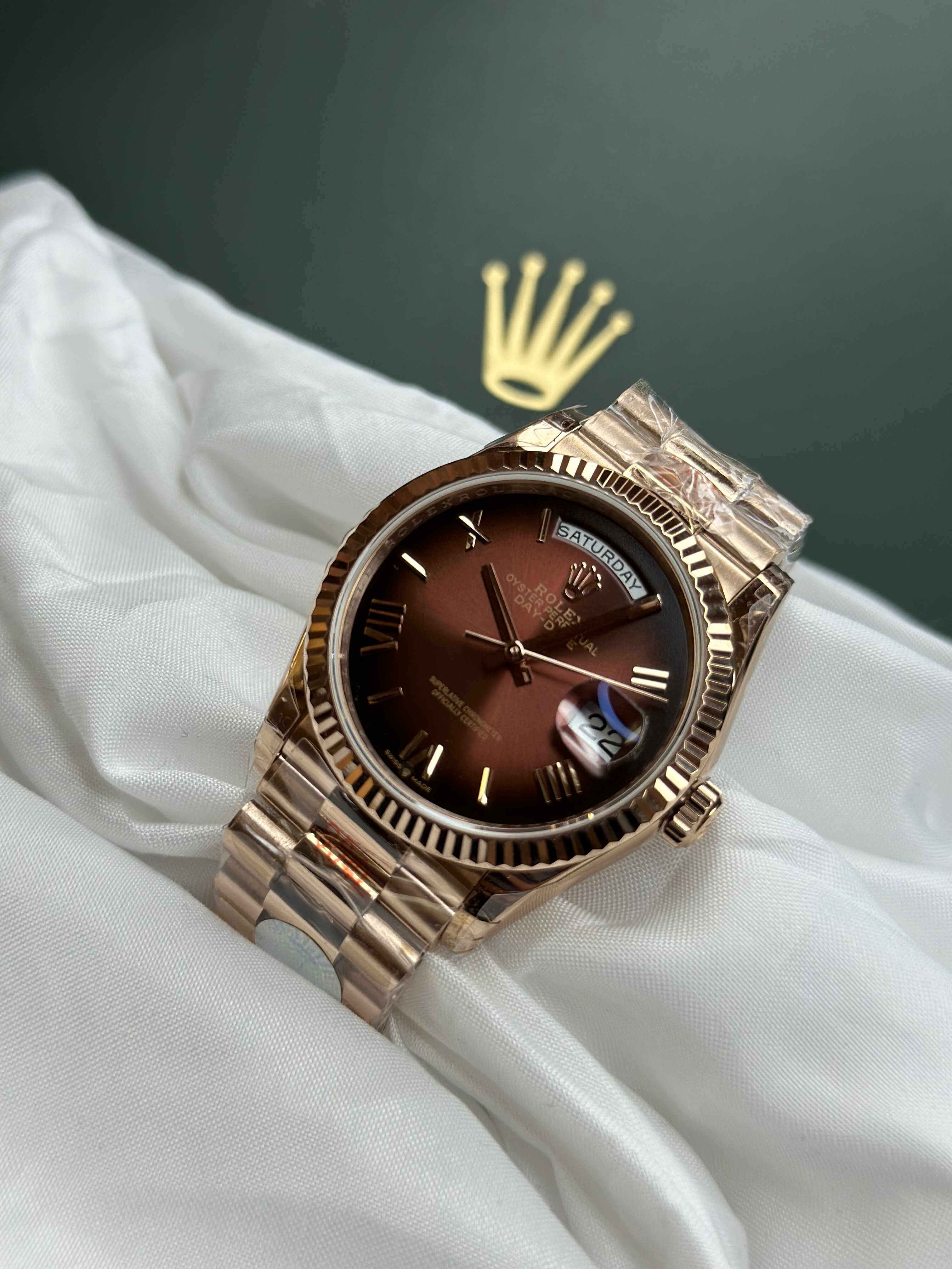 Rolex Lady Day-Date 36mm – Rose Gold Edition (President Bracelet)