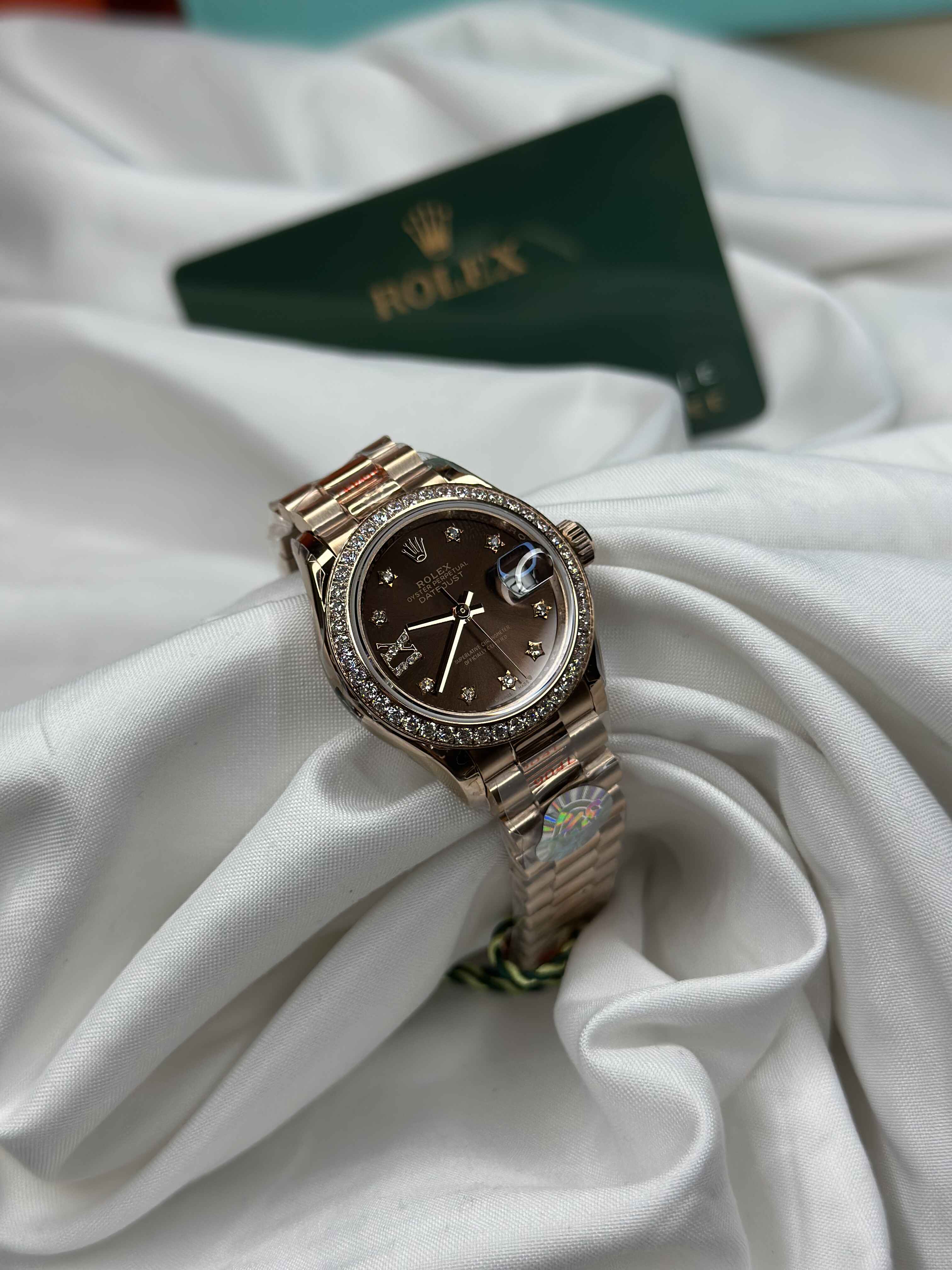 Rolex Lady Datejust 28mm – Rose Gold Collection (Colorful Dials Edition)