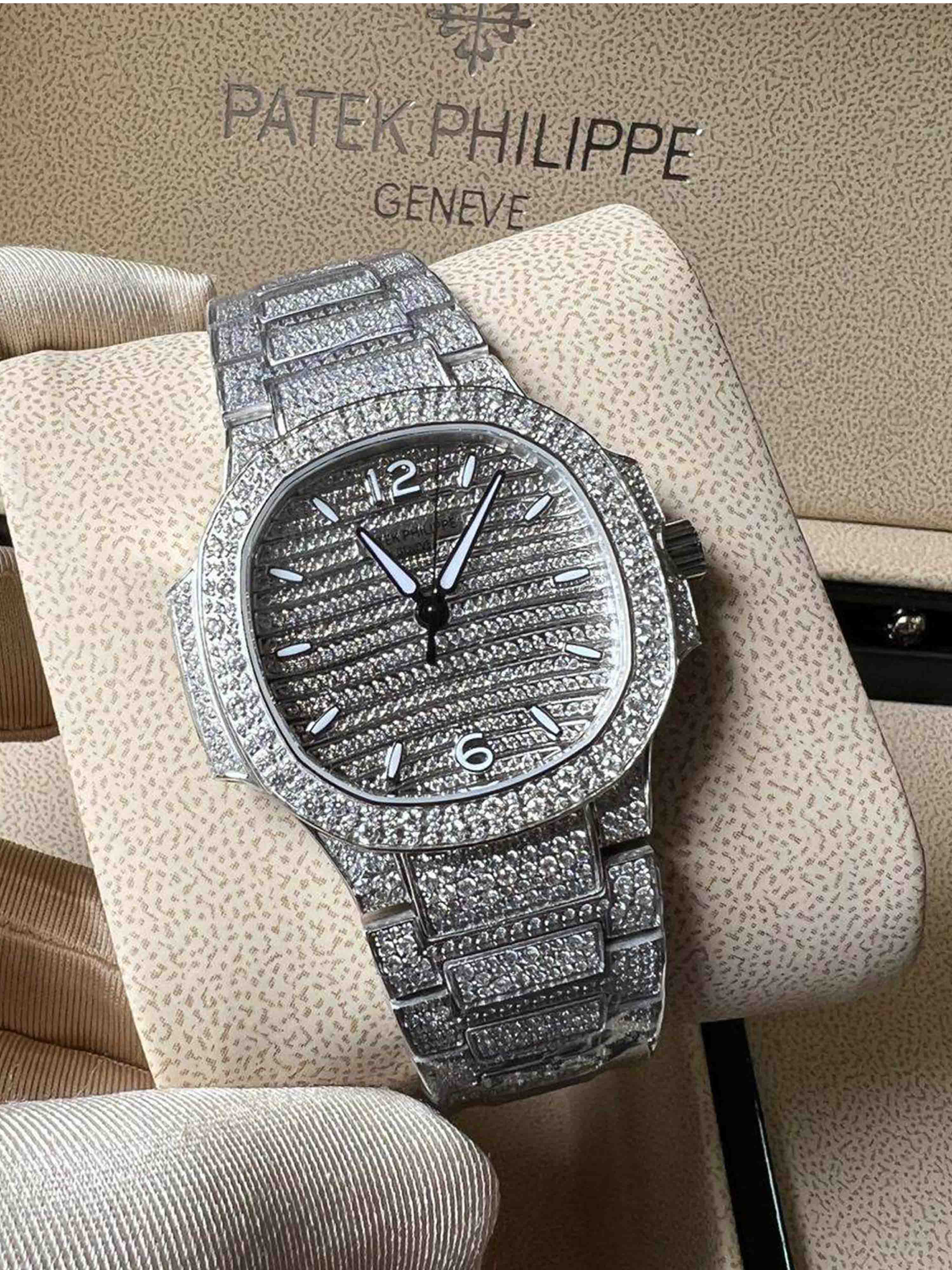 Patek Philippe Nautilus Full Diamond Collection – Emerald, Ruby, Sapphire & Silver Editions