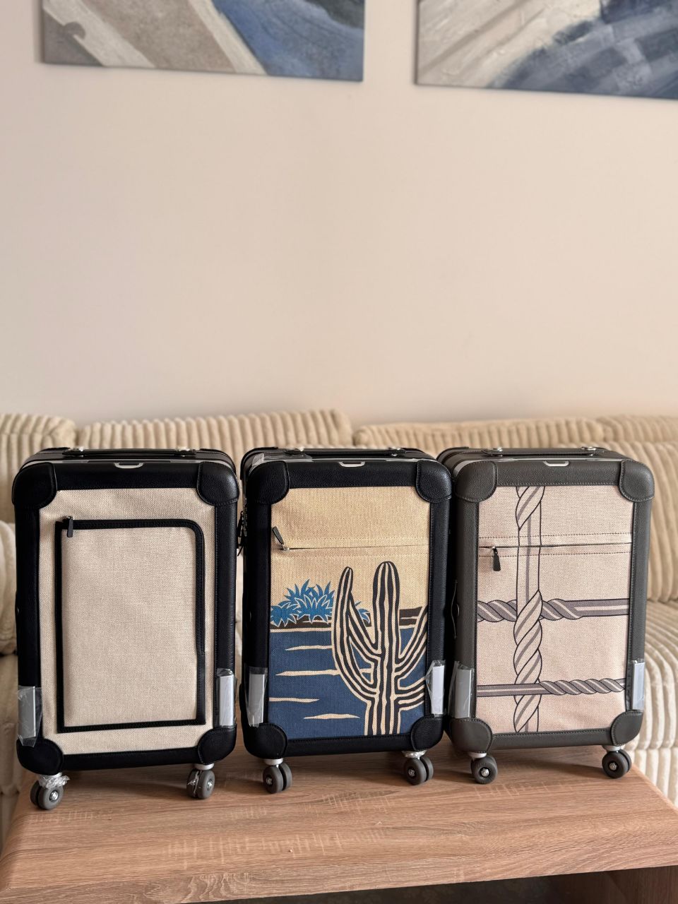 Hermes Canvas Carry-On Luggage – Full Design Collection