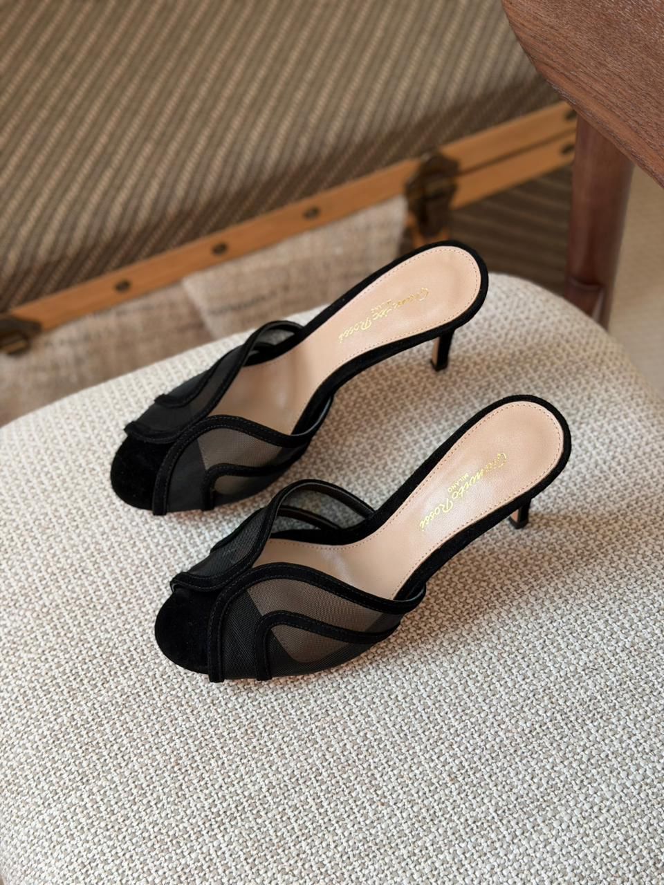 Gianvito Rossi Mesh Heels