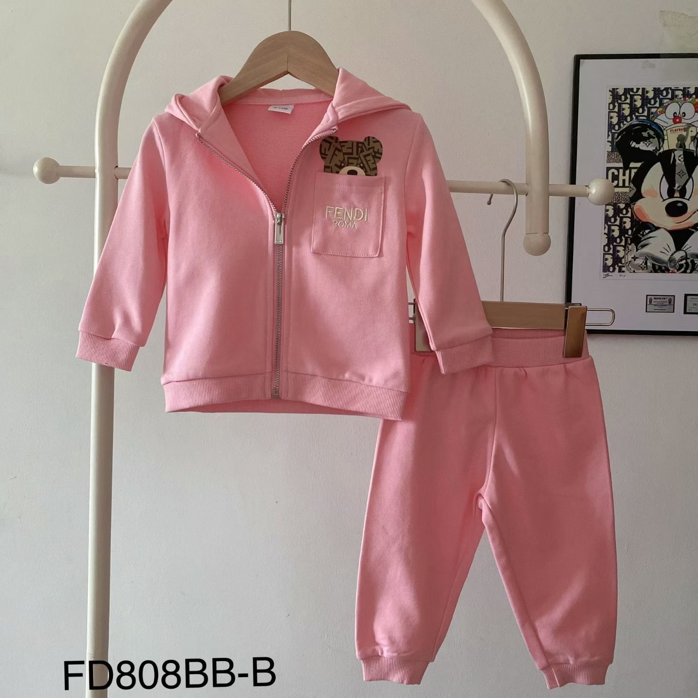 Fendi Baby Pink Tracksuit Set