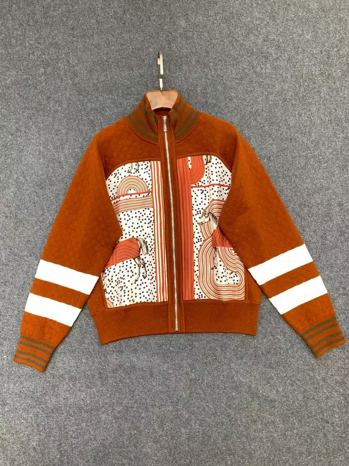 Hermès Printed Zip Wool Jacket – Limited Design