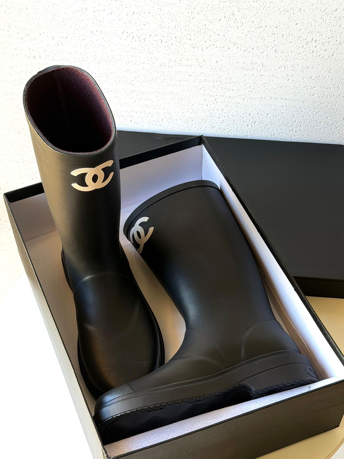 Chanel Iconic Rubber Rain Boots – Luxury Women’s Waterproof Boot