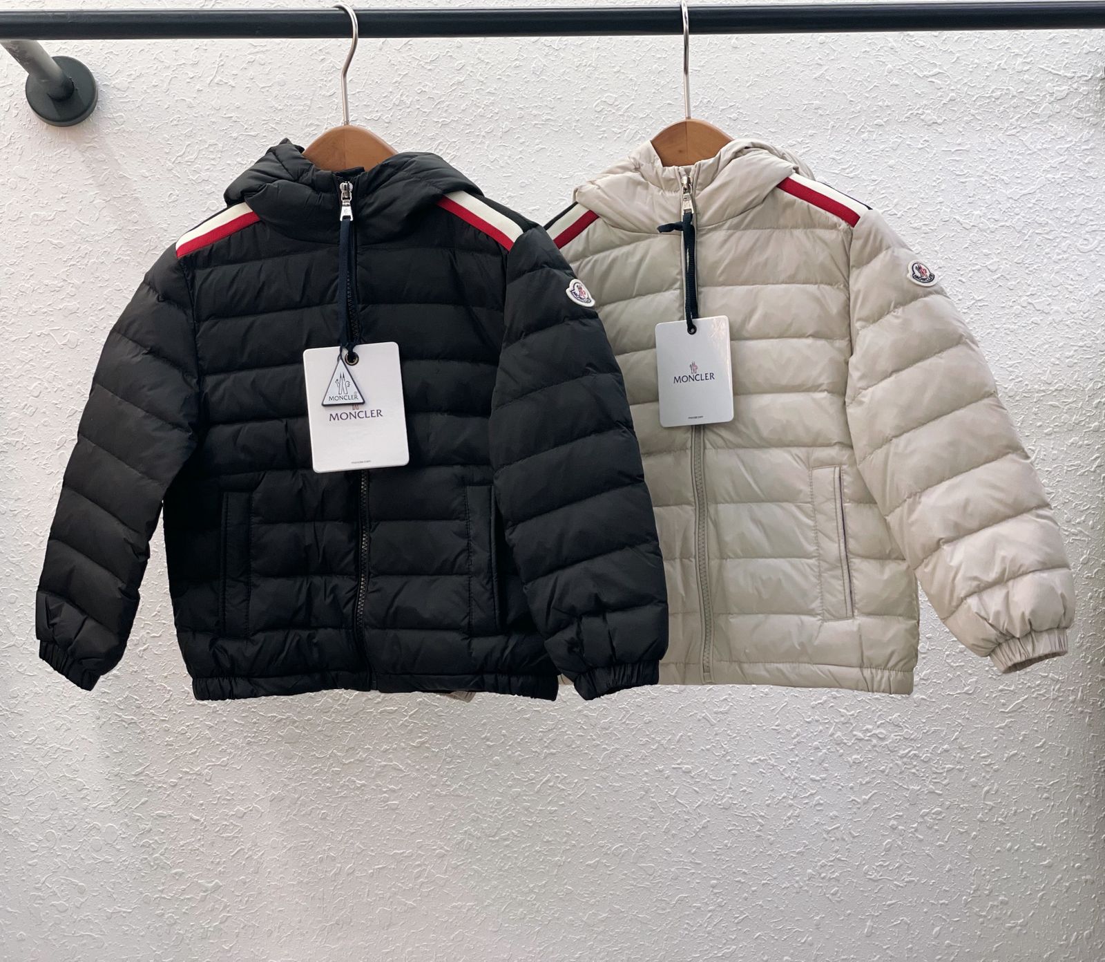 Moncler Kids Lightweight Down Jacket – New Season (Black & Cream)