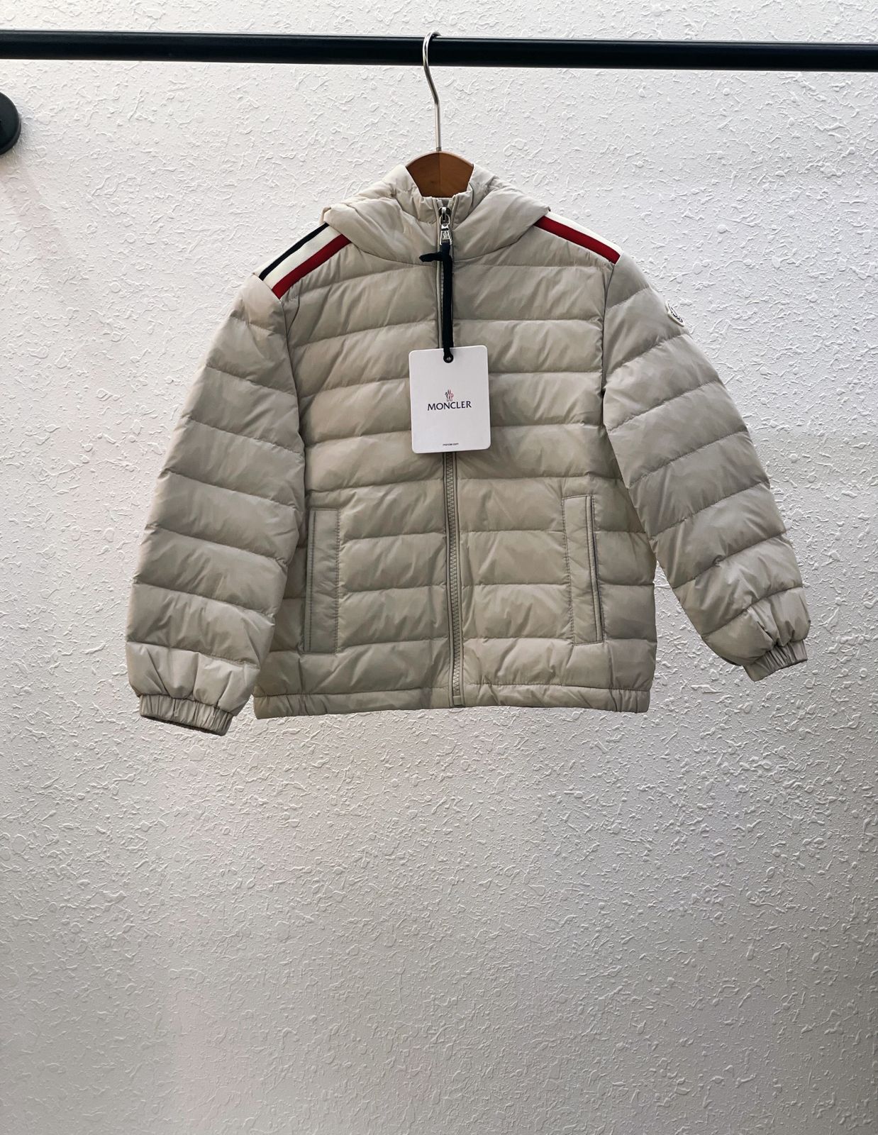 Moncler Kids Lightweight Down Jacket – New Season (Black & Cream)