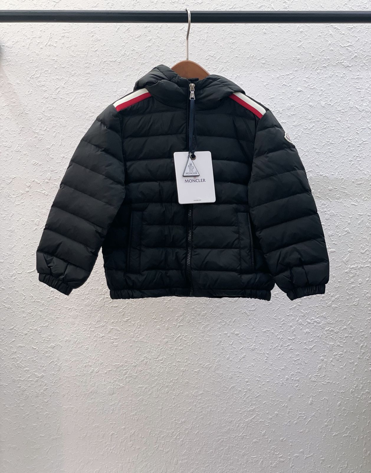 Moncler Kids Lightweight Down Jacket – New Season (Black & Cream)