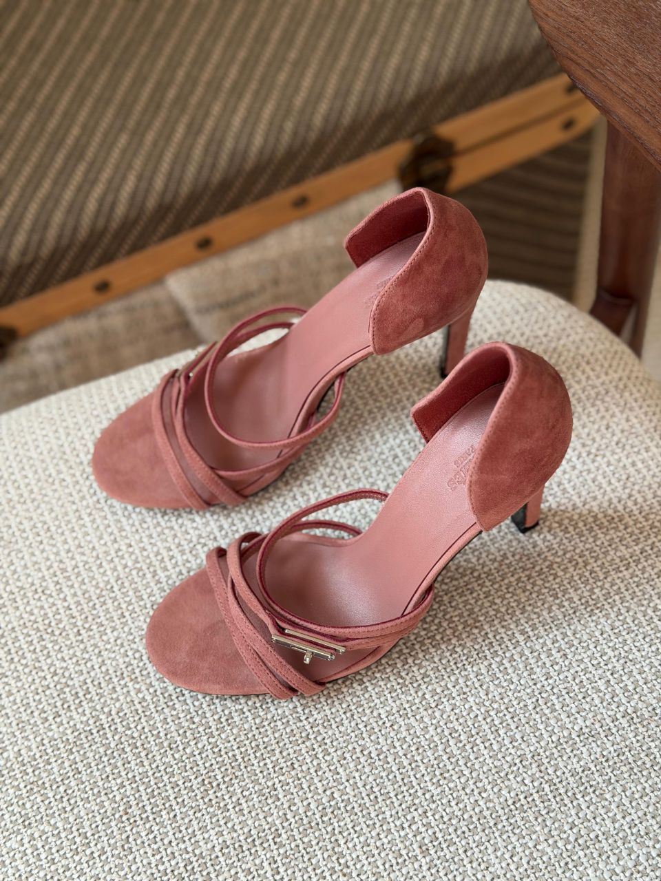 Hermès Farandole Suede High Heel Sandals – New Season