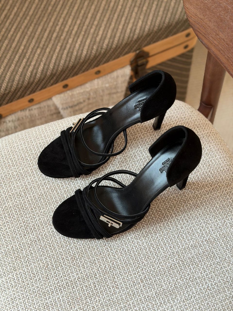 Hermès Farandole Suede High Heel Sandals – New Season