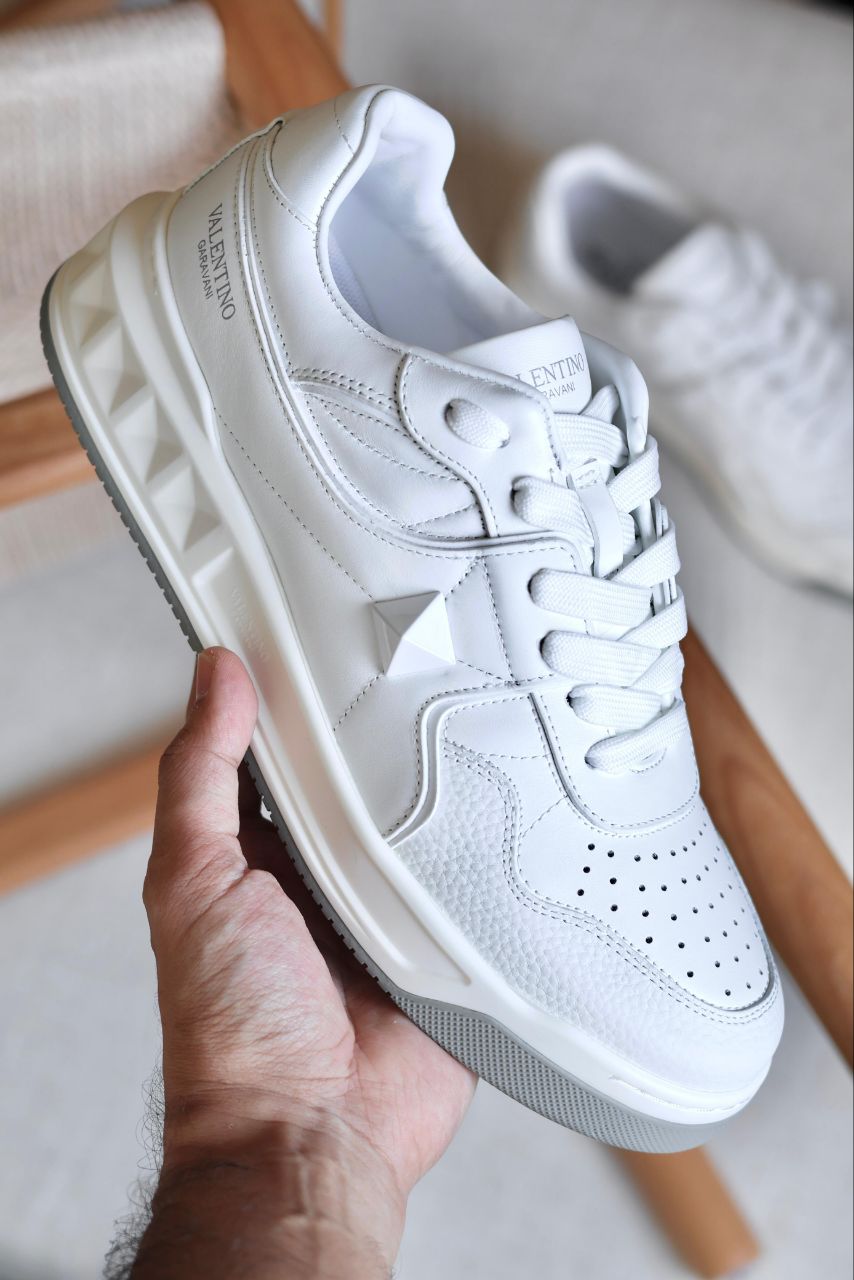 Valentino Garavani Leather Sneakers for Men – Black & White