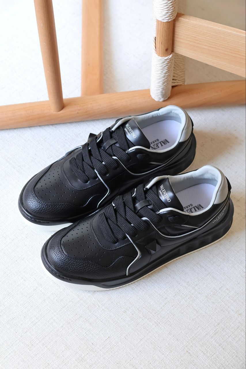 Valentino Garavani Leather Sneakers for Men – Black & White