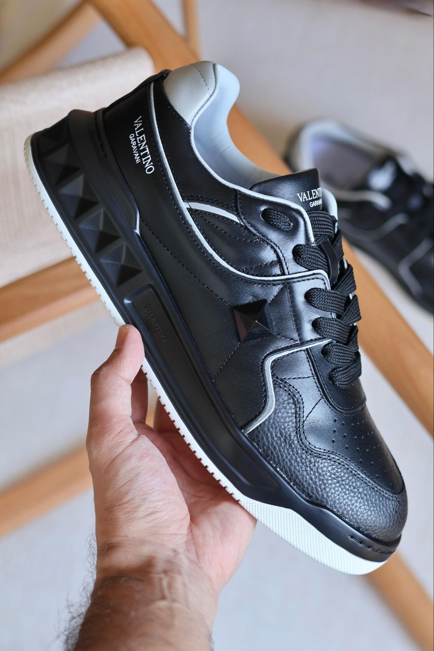 Valentino Garavani Leather Sneakers for Men – Black & White