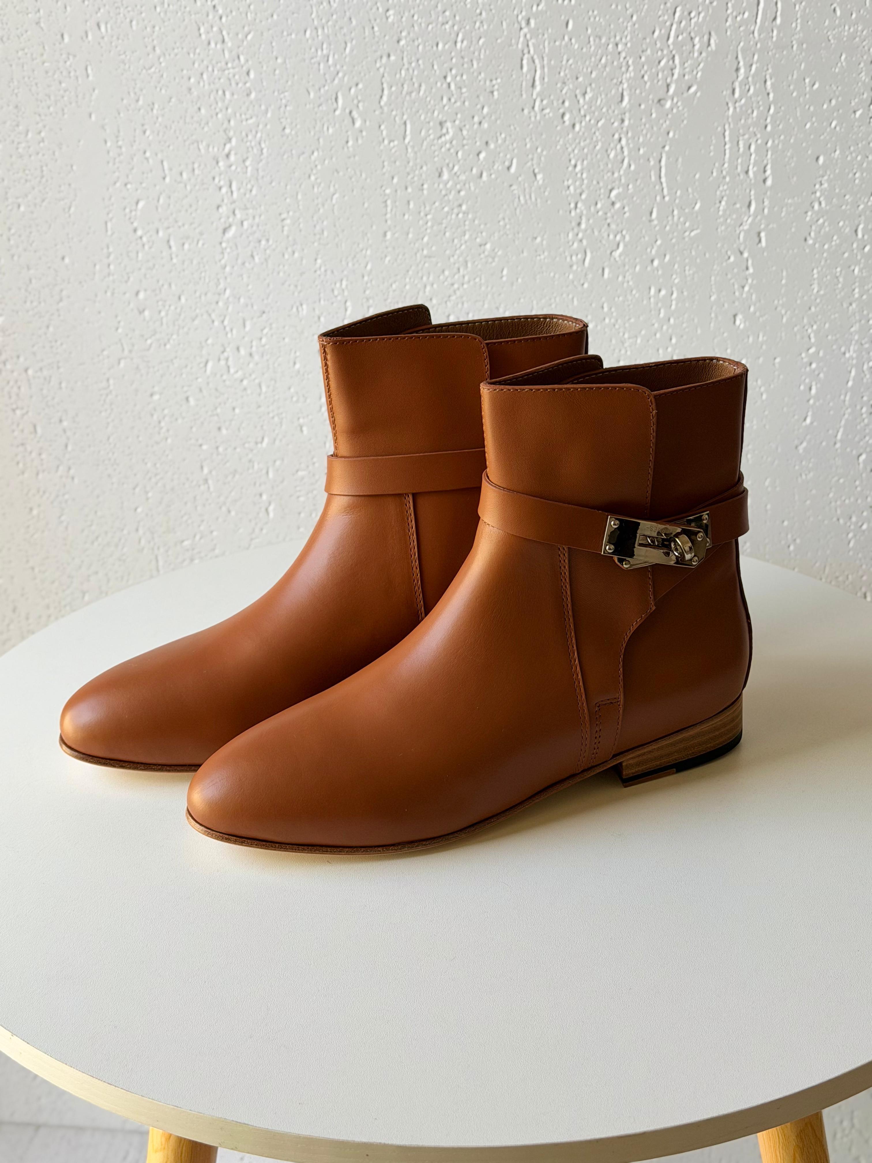 Hermès Style Ankle Boot – Short Heel