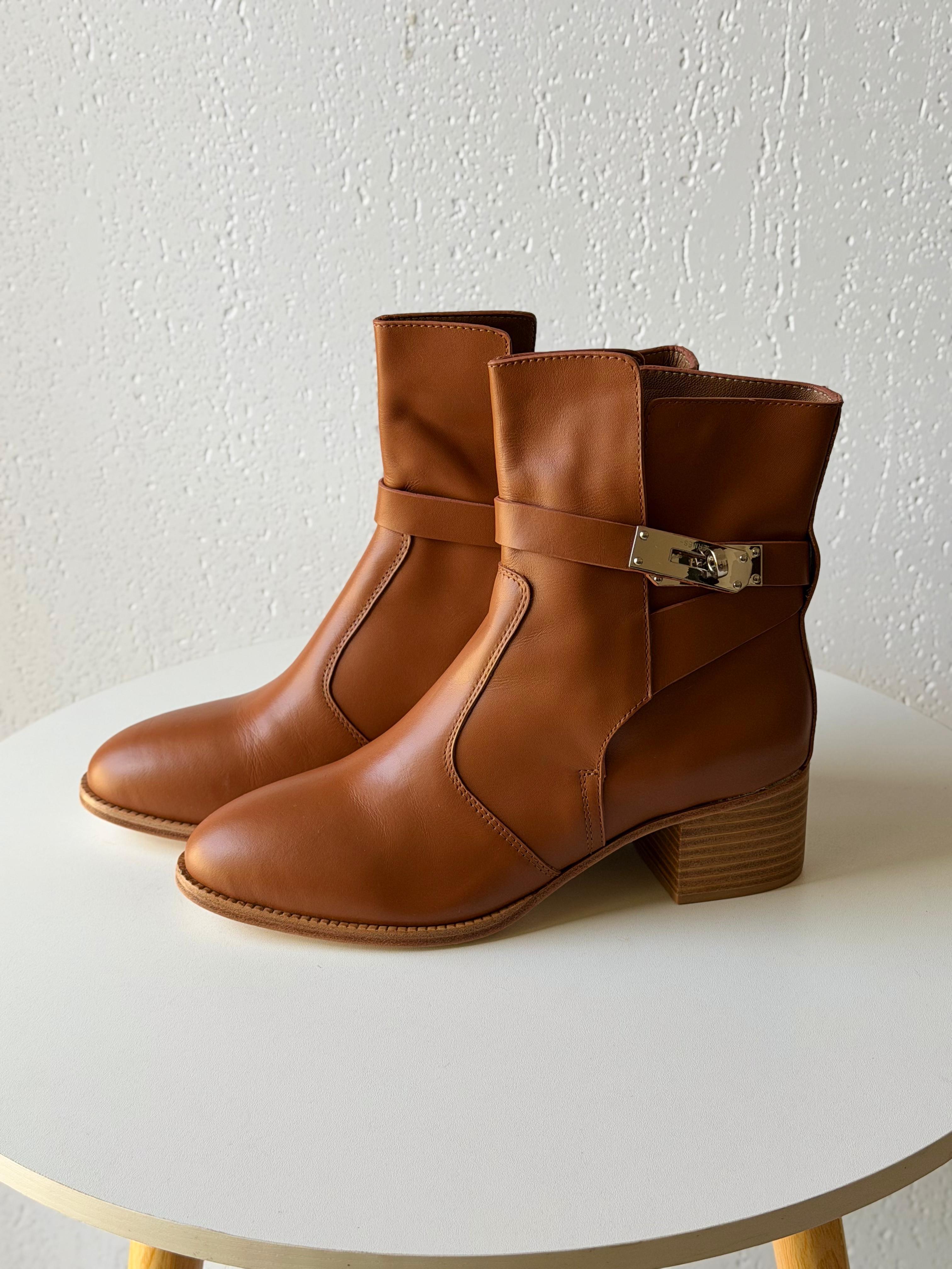 Hermès Style Ankle Boot – High Heel