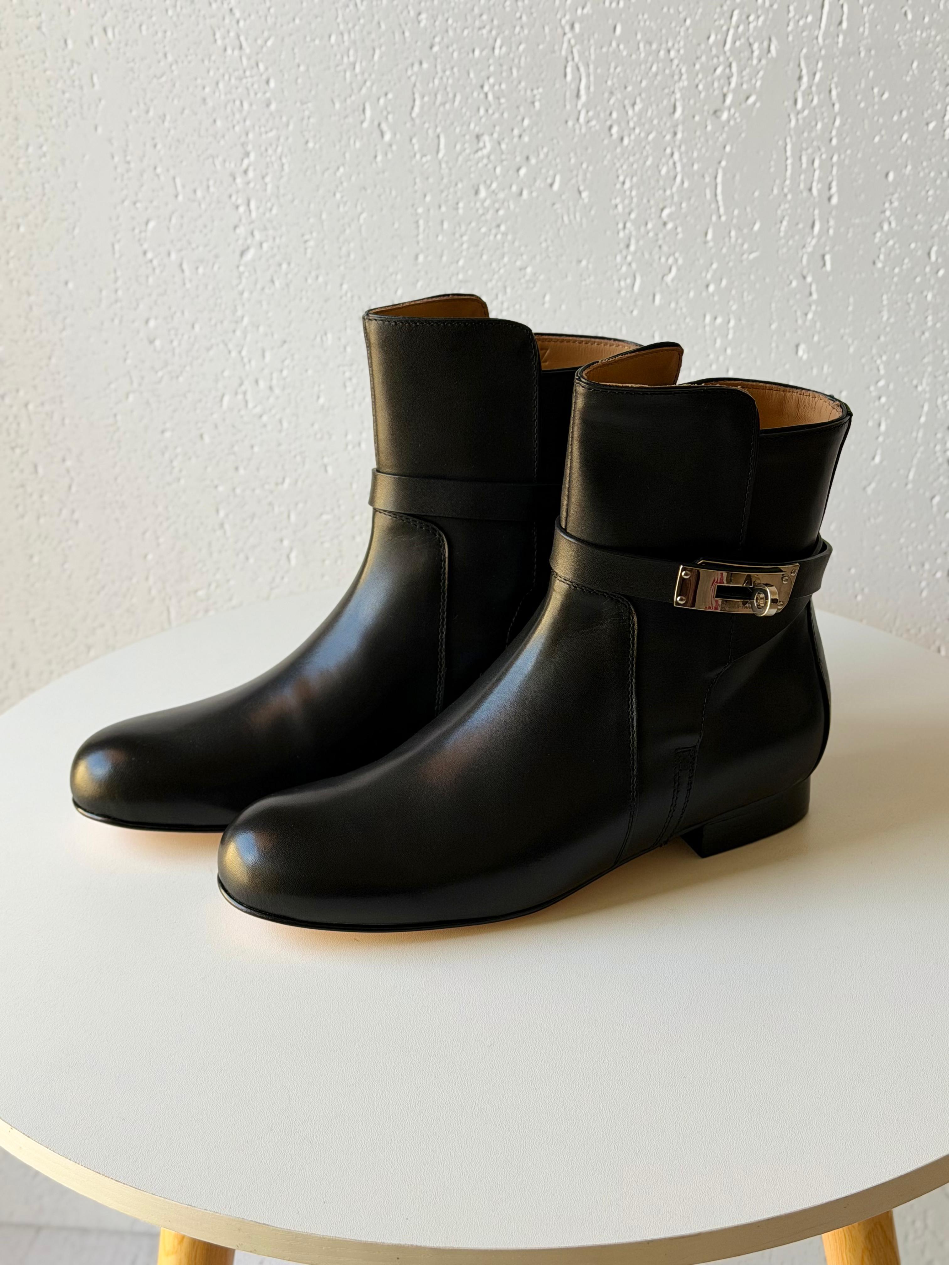 Hermès Style Ankle Boot – Short Heel