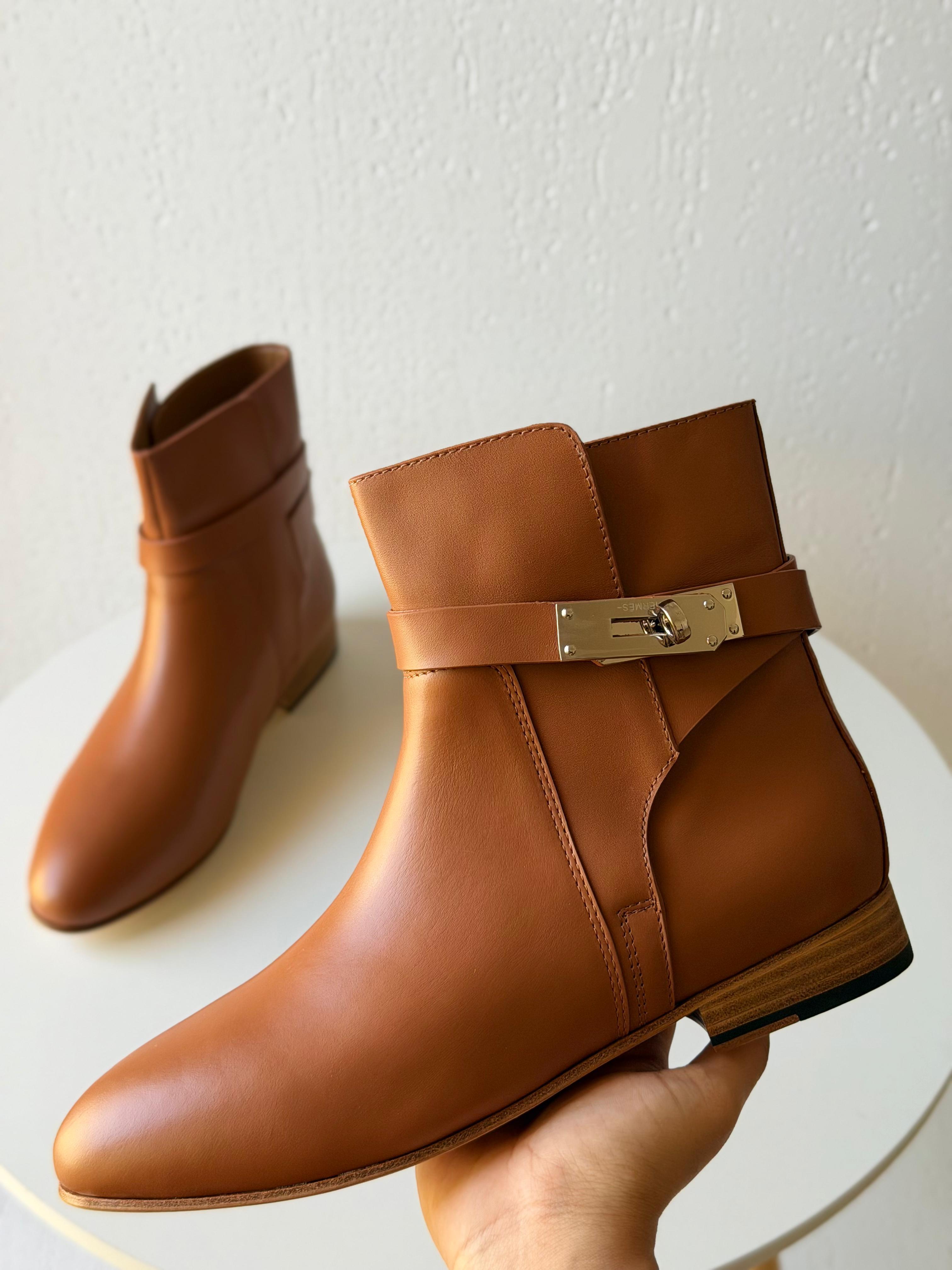 Hermès Style Ankle Boot – Short Heel