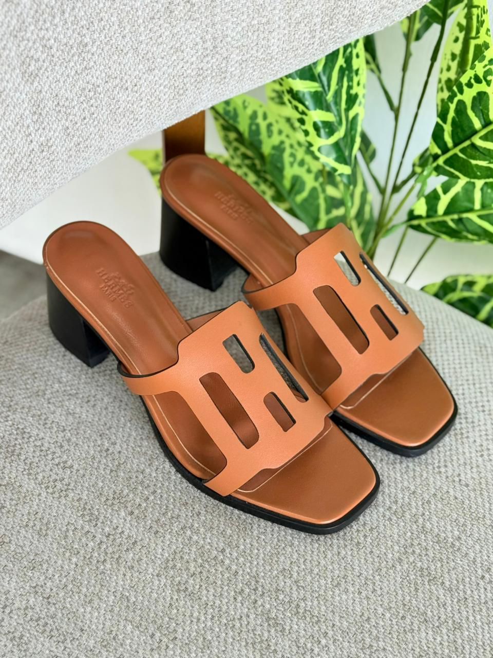 Hermès Chypre Heeled Mules – Premium Leather Slide Sandals for Women