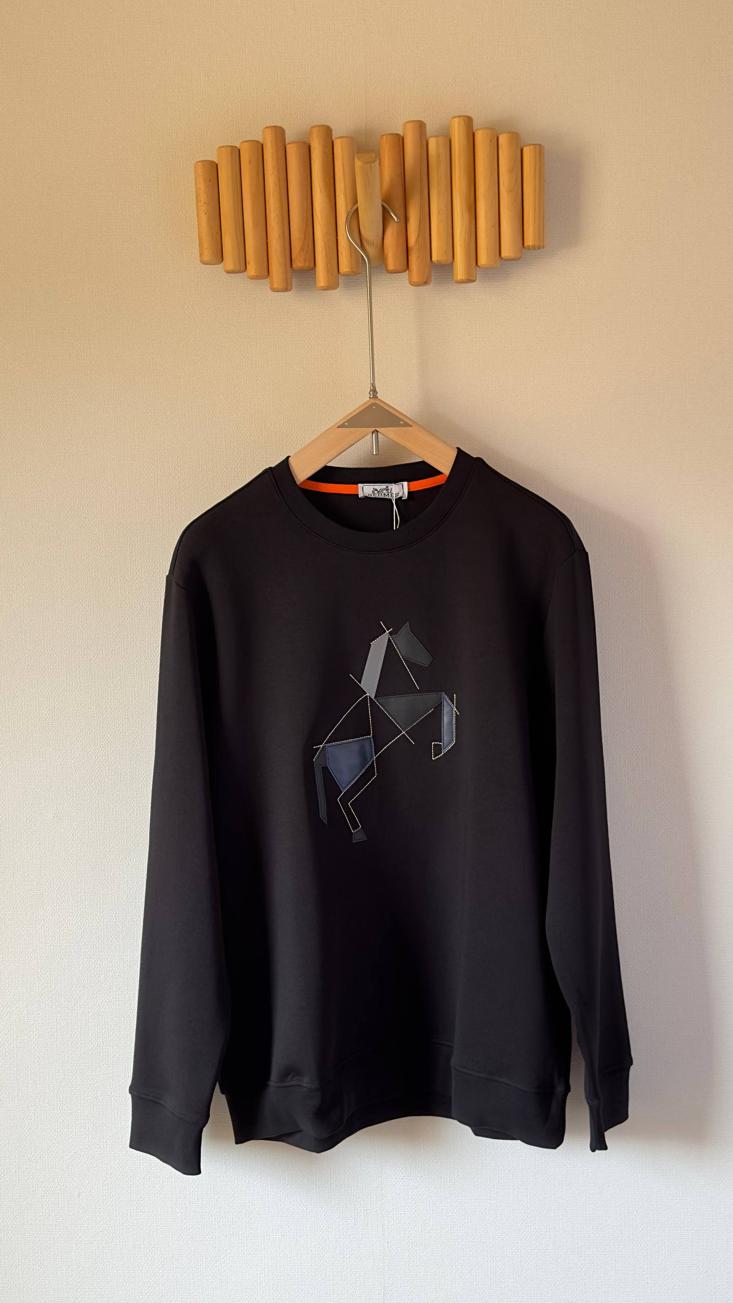 Hermès Geometric Horse Sweatshirt – Luxury Casual Collection for Men