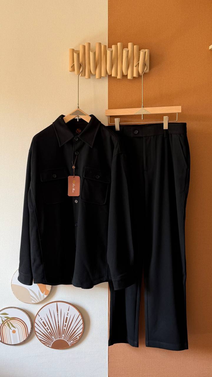 Loro Piana Wool Blend Shirt & Pants Set – Premium Minimalist Design for Men